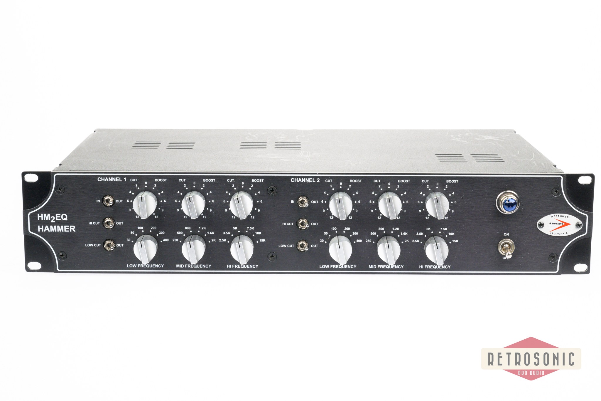A Designs Hammer HM2 Dual Mono 3-Band Tube/Hybrid Equalizer