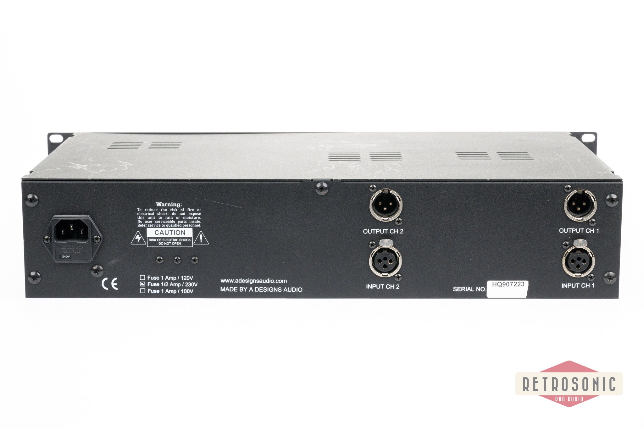 A Designs Hammer HM2 Dual Mono 3-Band Tube/Hybrid Equalizer