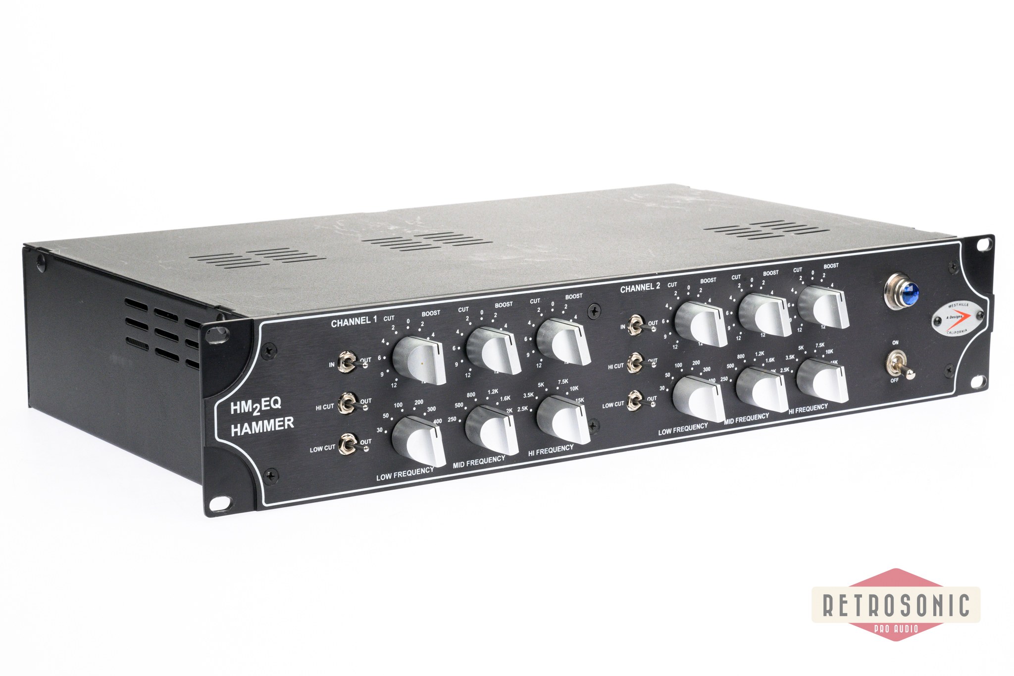 A Designs Hammer HM2 Dual Mono 3-Band Tube/Hybrid Equalizer