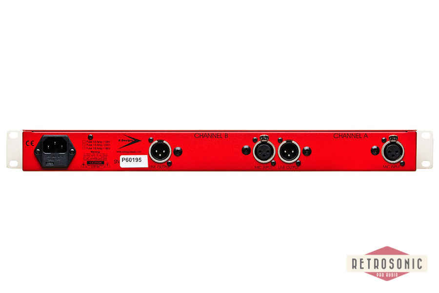 A-Designs Pacifica Two-Channel, Solid-State Preamp