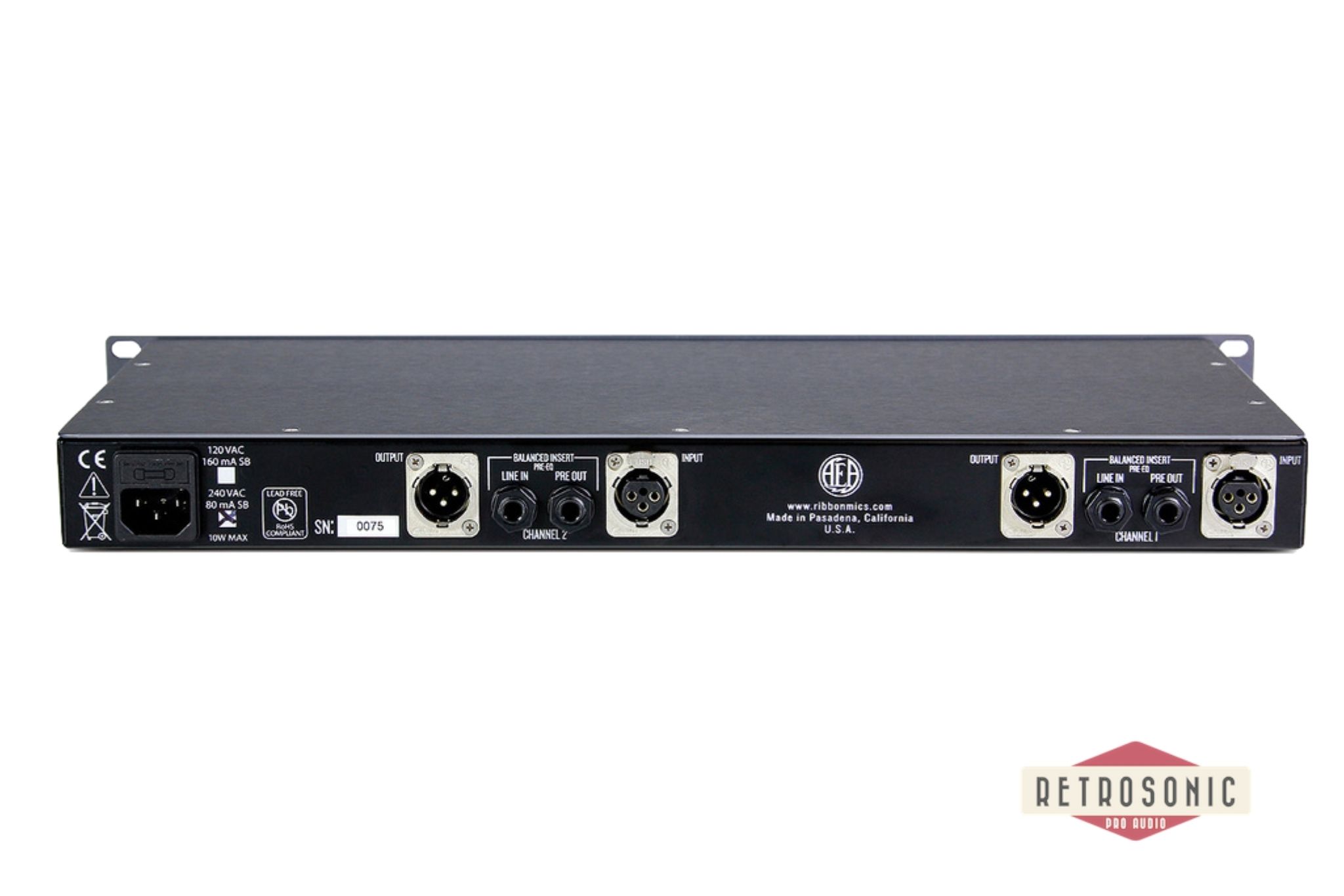 AEA RPQ2 2-Channel Preamp EQ P48