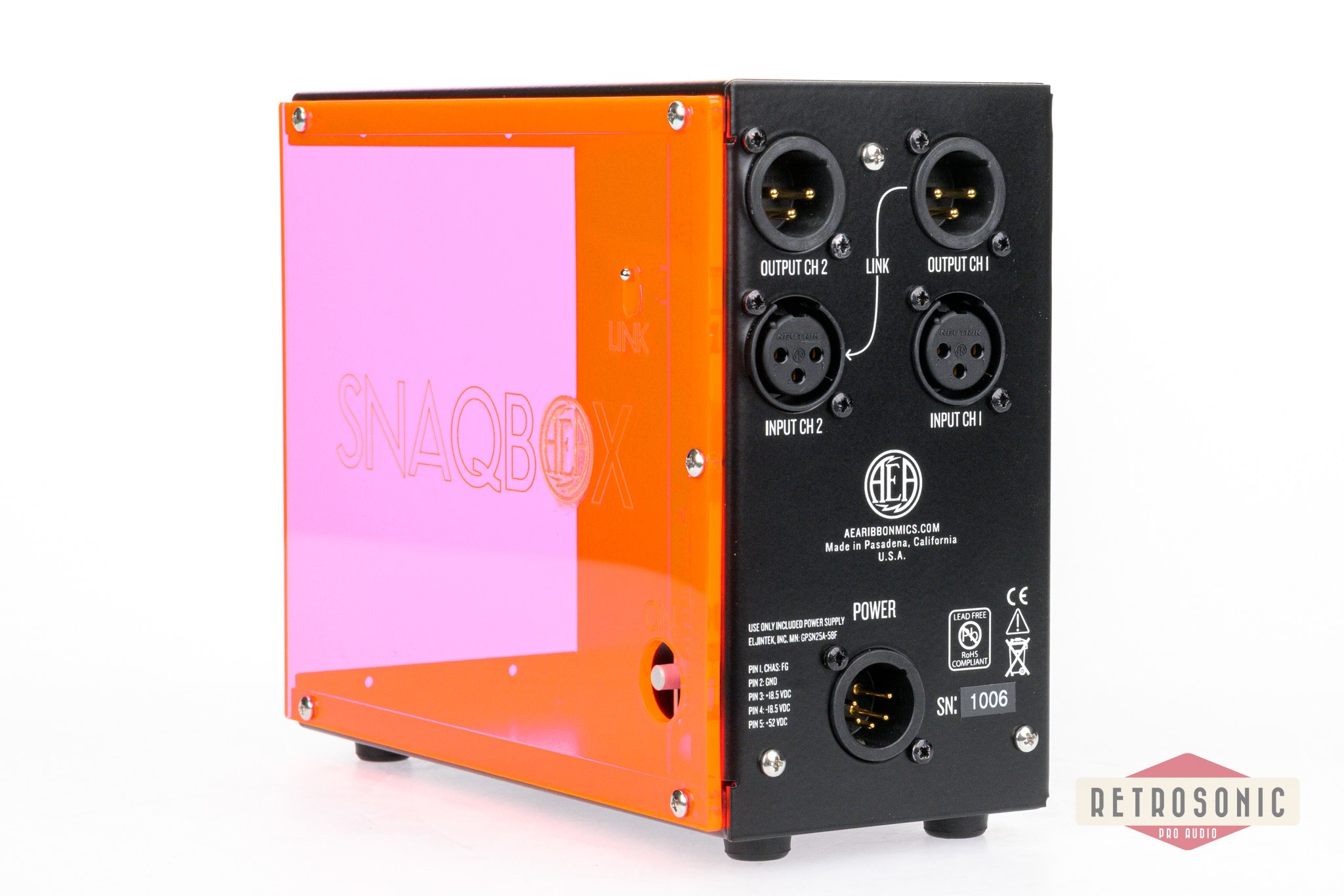 AEA Snaqbox Orange 2 slot 500 Series Chassis