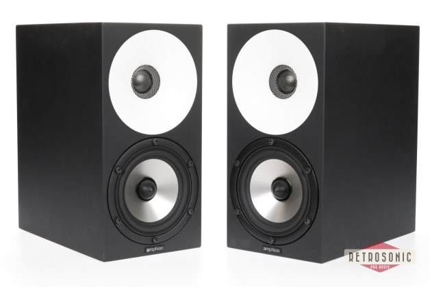 Amphion One 12 Studio Monitor- and AMP100 pair with cables in wooden case