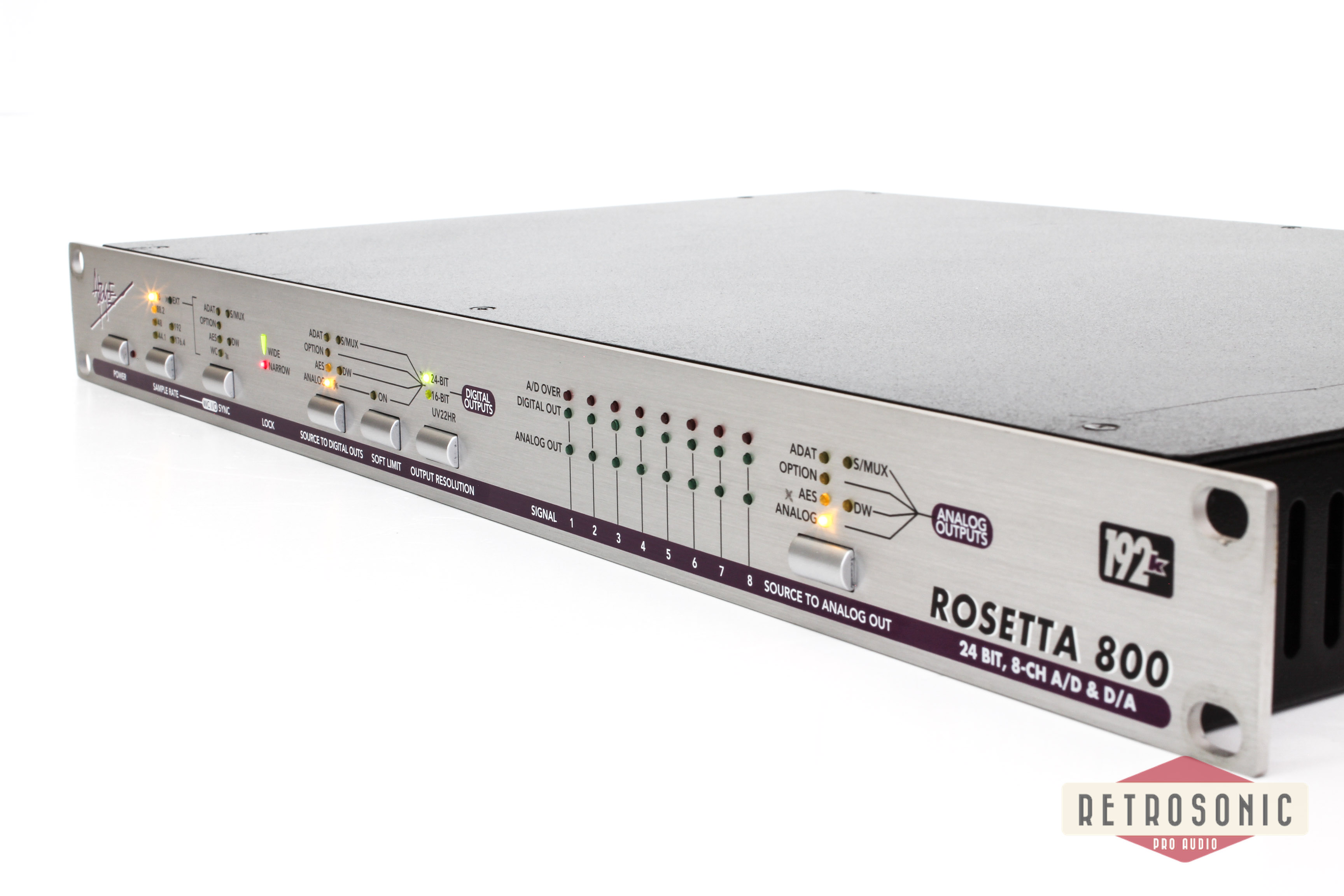 Apogee Rosetta 800 192K 8ch ADDAconverter. Adat / AES