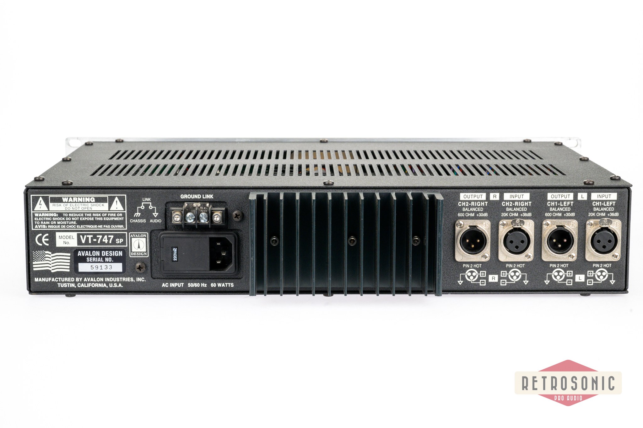 Avalon VT-747SP Stereo Compressor EQ 2000s - Silver