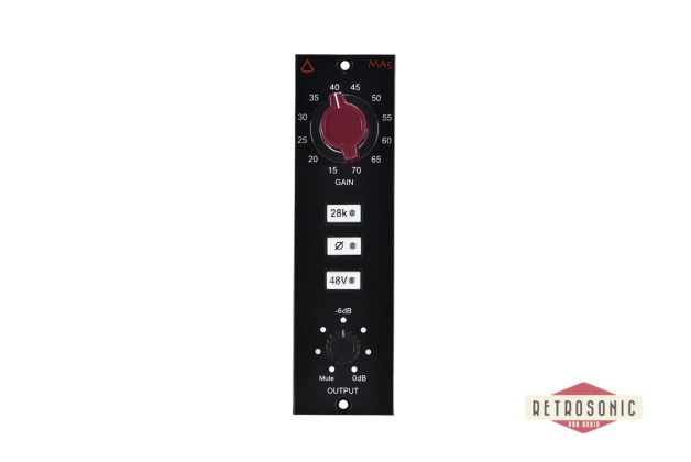 Avedis Audio MA5 Preamp 500-Series Blackface / Red Knob