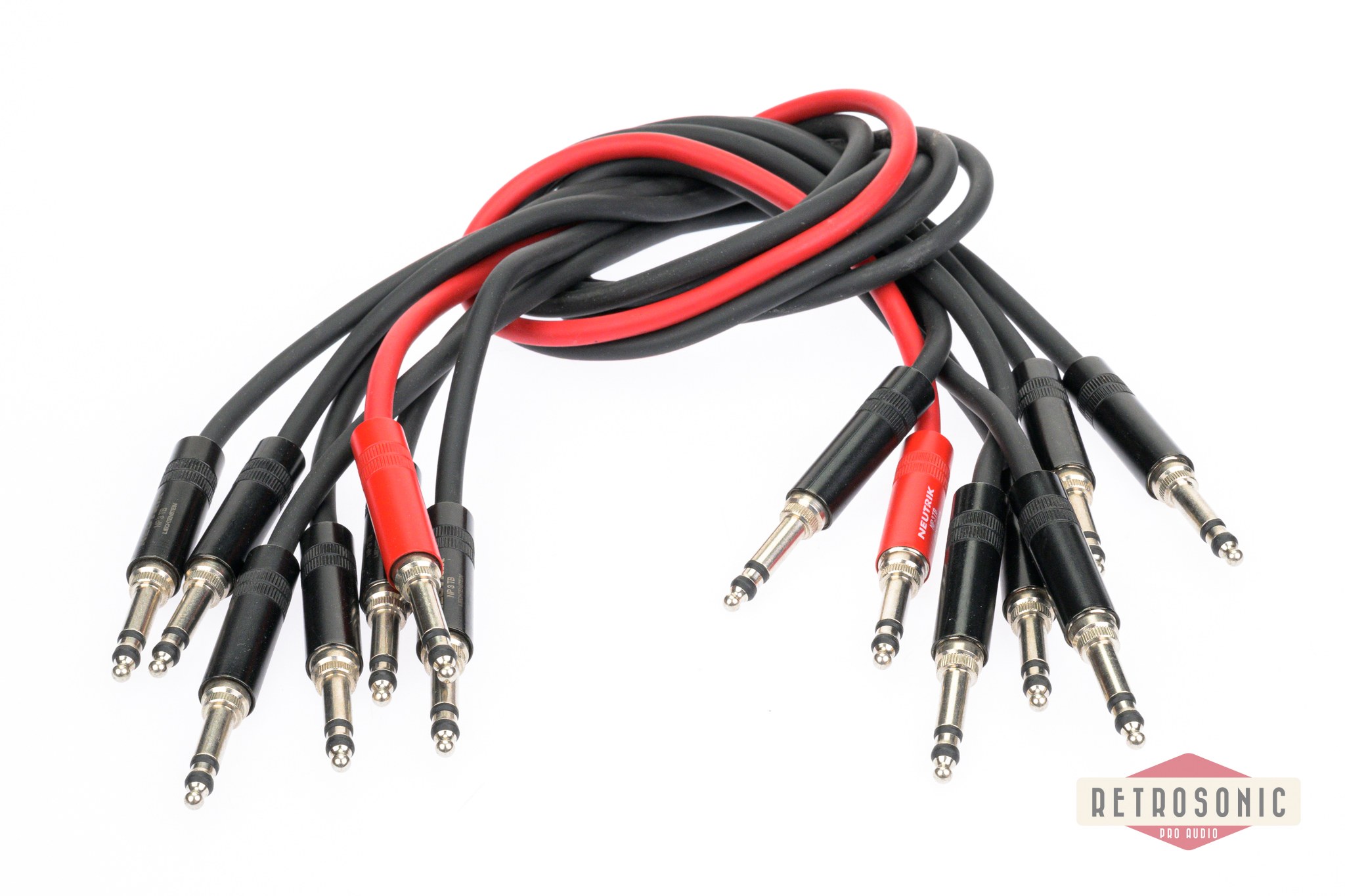 B-Gauge  Patch Bay cable  black 60 cm 6 pcs set