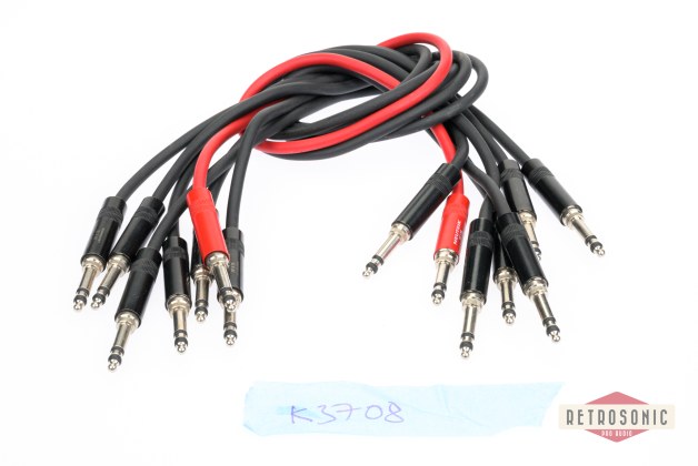 B-Gauge  Patch Bay cable  black 60 cm 6 pcs set