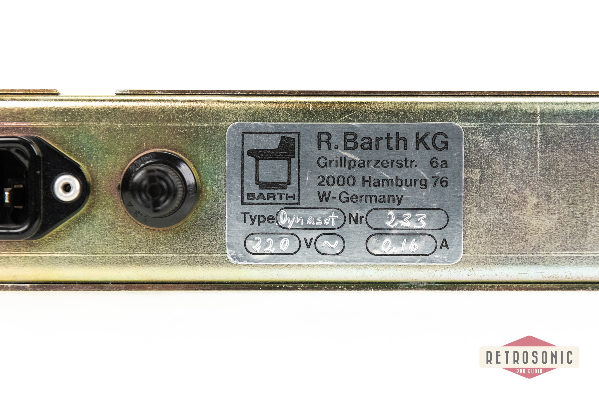 Barth Dynaset U311 Stereo Dual Compressor