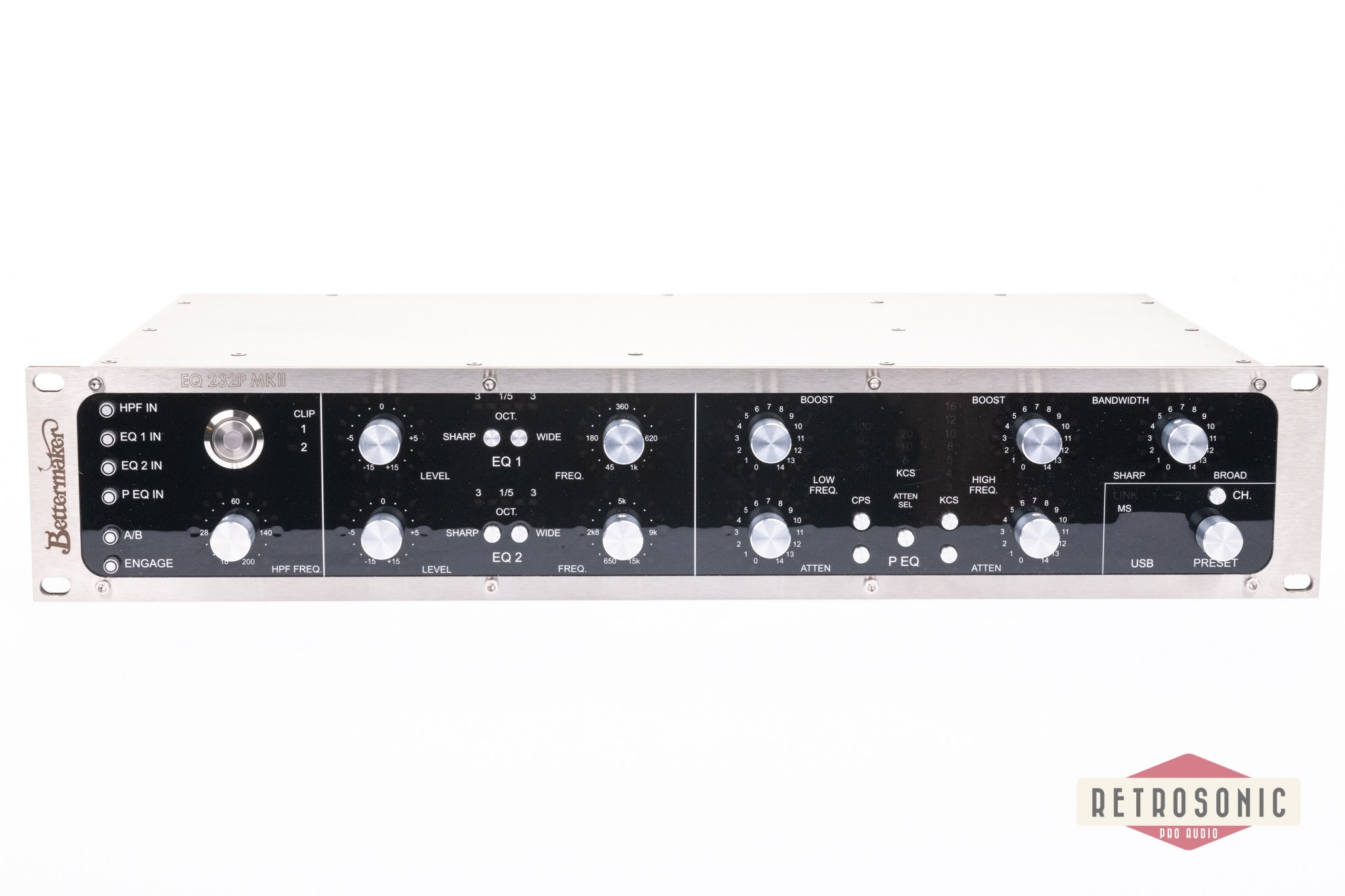 Bettermaker EQ 232P mk2 2-Channel EQ