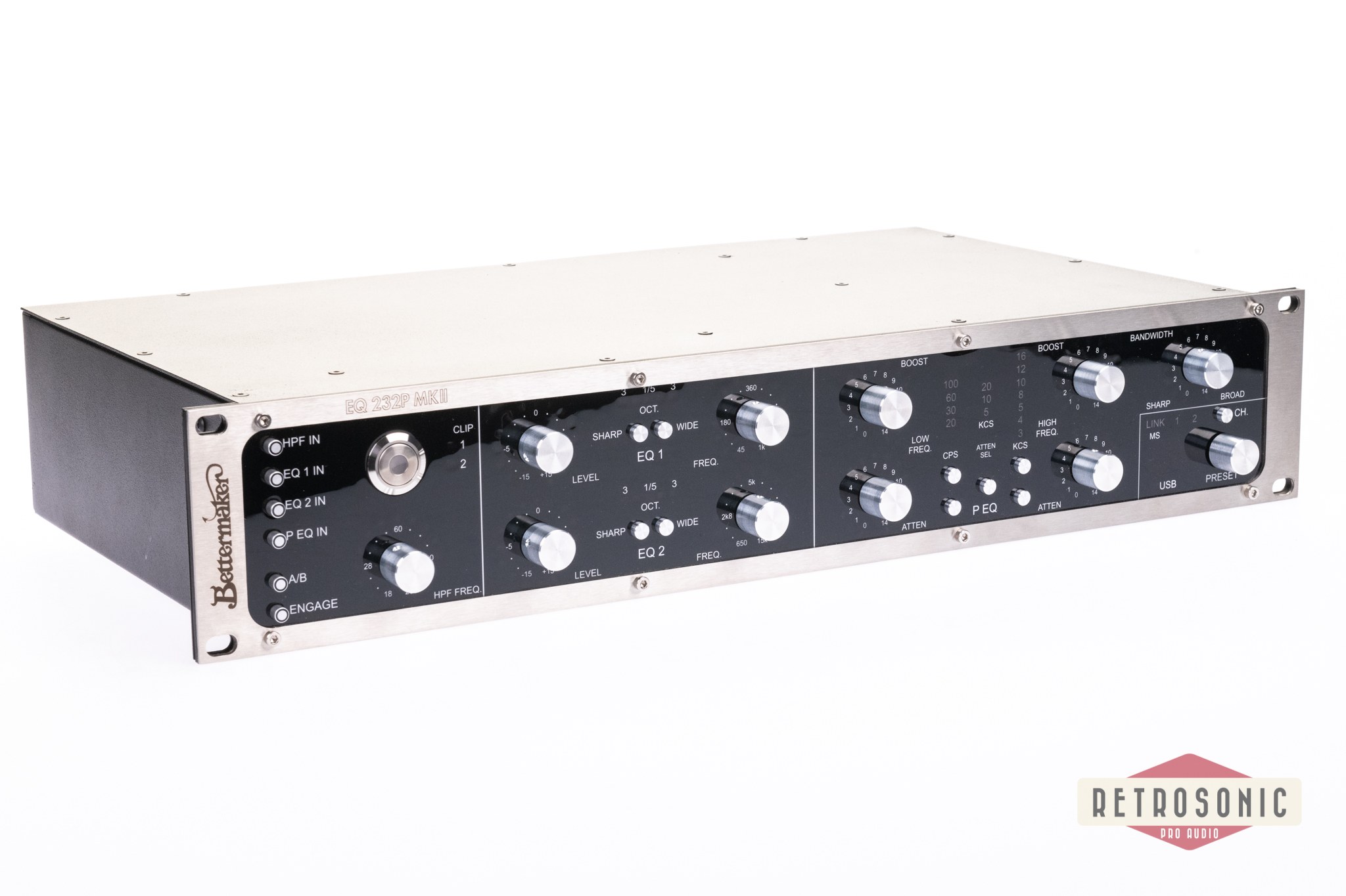 Bettermaker EQ 232P mk2 2-Channel EQ