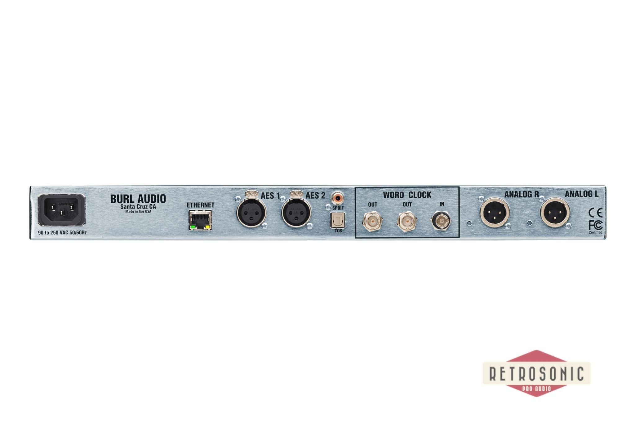 BURL 2-Channel D-to-A reference converter. Dante.