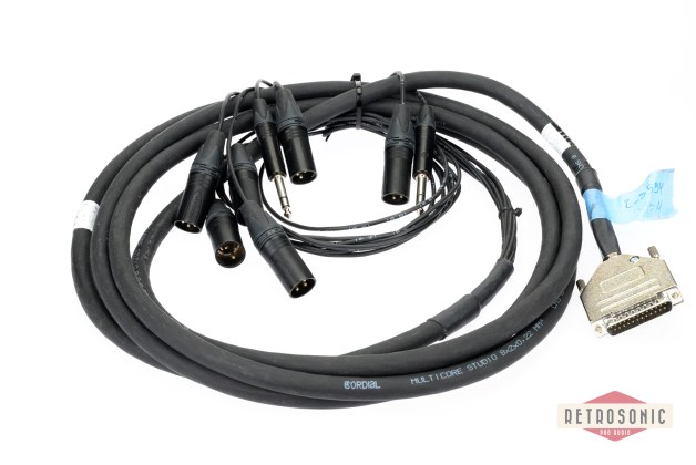 Cordial CMS 8 multipair DB25-2 x Neutrik TRS + 6xXLR-M. 3.3m