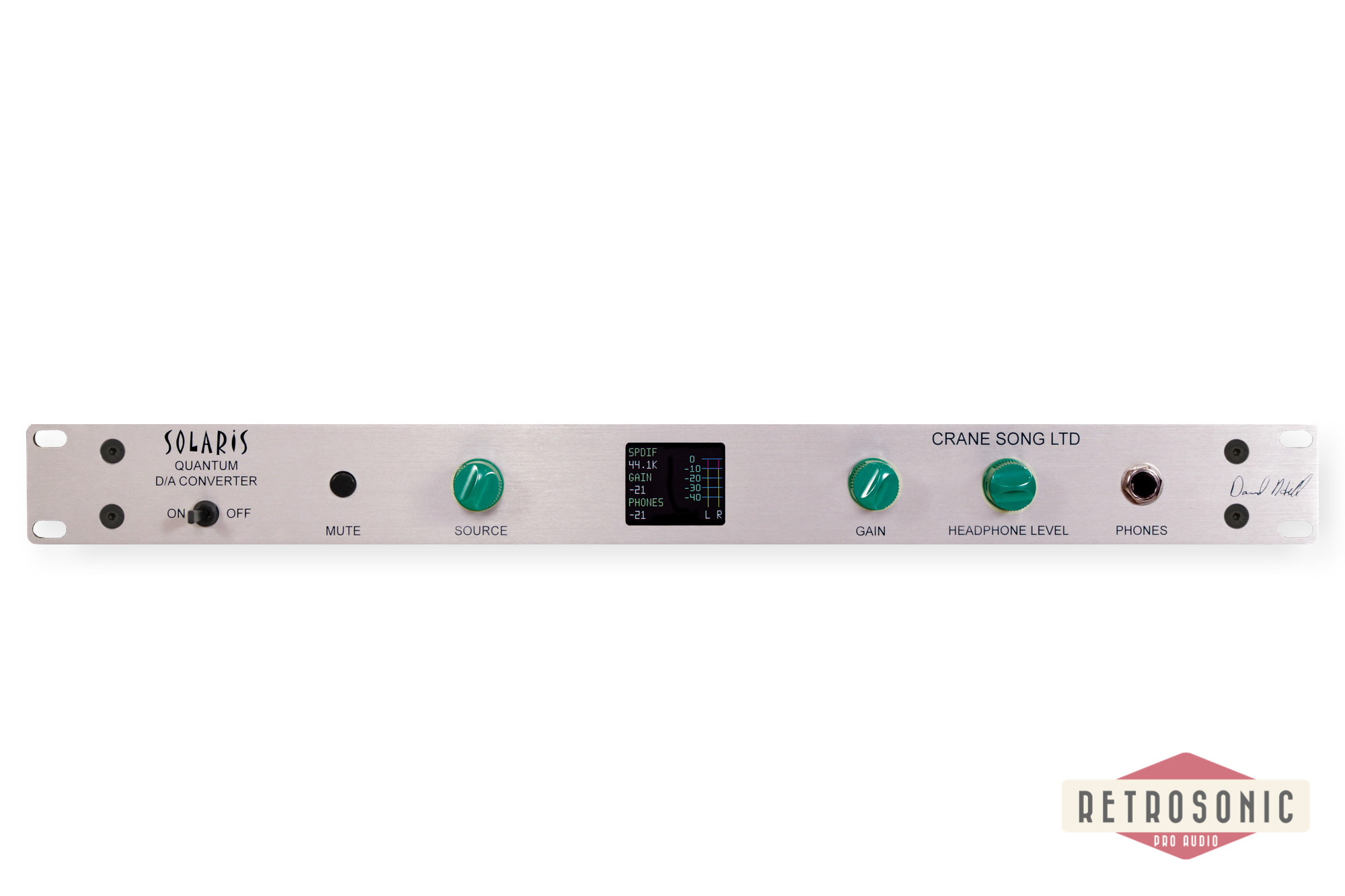 Crane Song SOLARIS 1U Quantum DA and USB Input