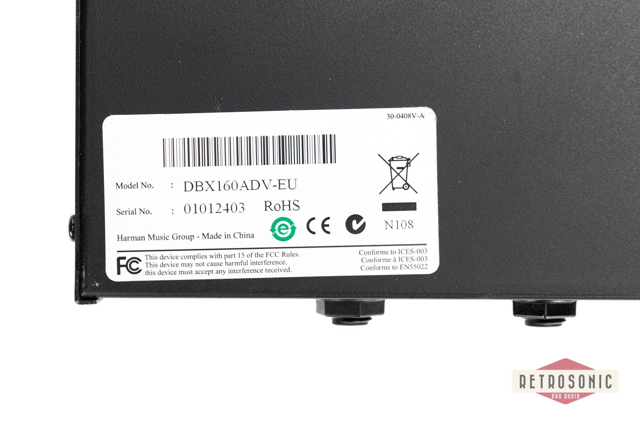 dbx 160A Compressor Limiter #01012403