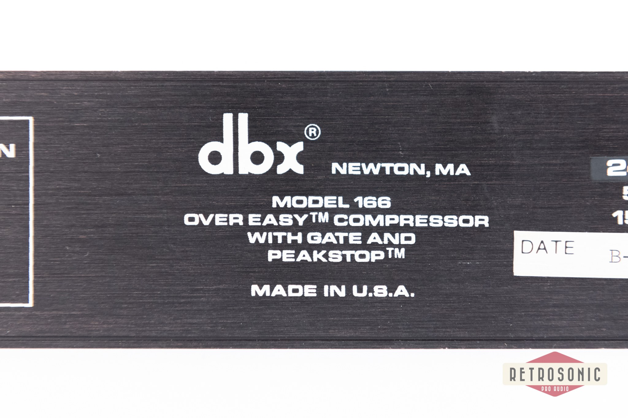 DBX 166 Stereo Compressor/Limiter