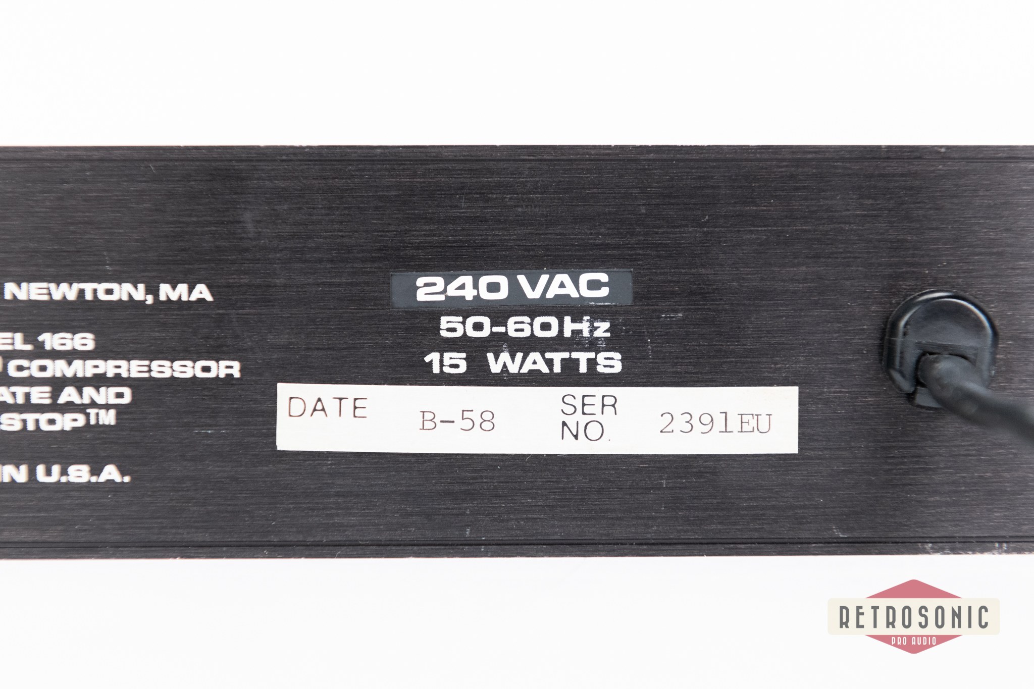 DBX 166 Stereo Compressor/Limiter