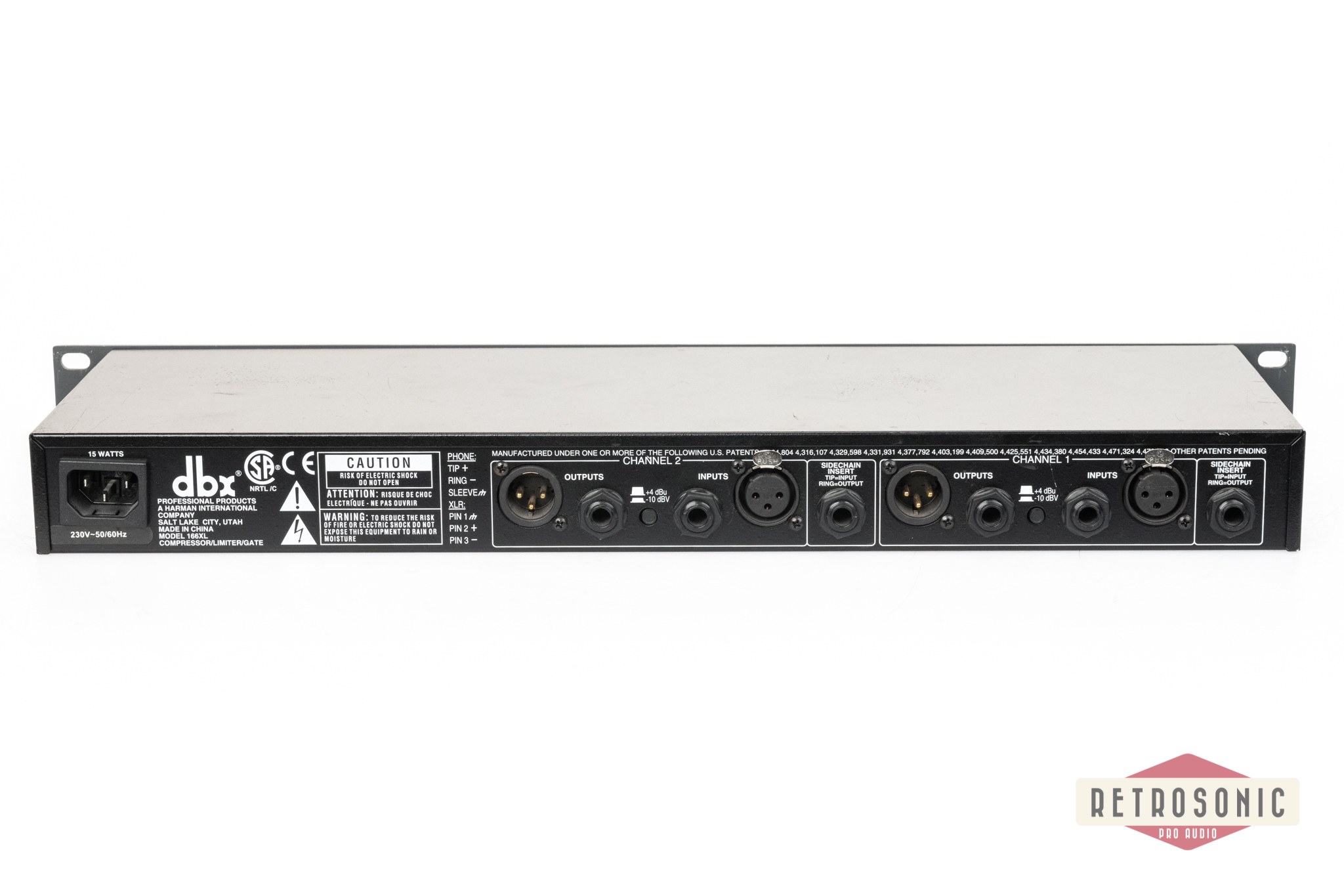 DBX 166XL Compressor / Limiter / Gate