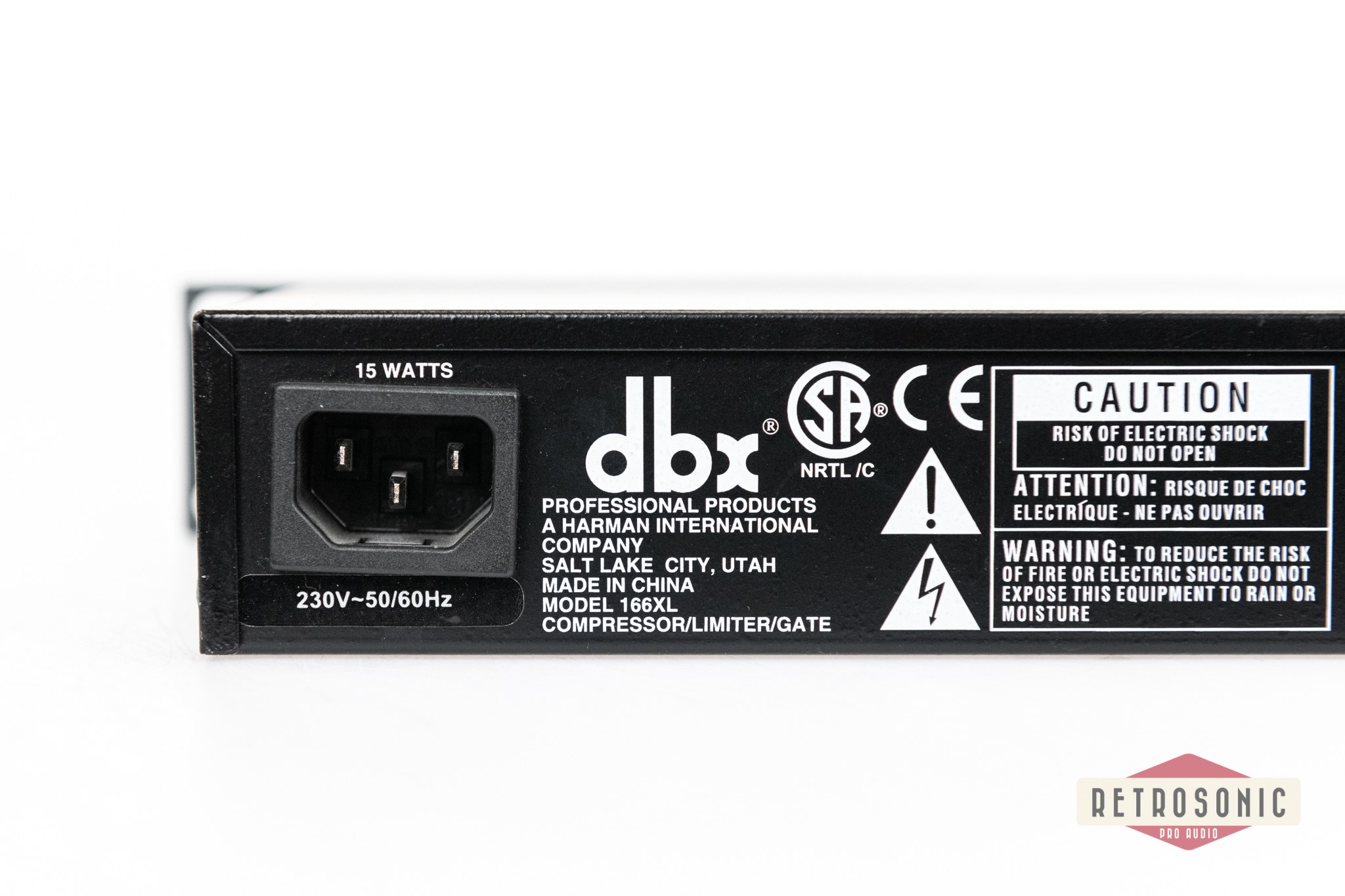 DBX 166XL Compressor / Limiter / Gate