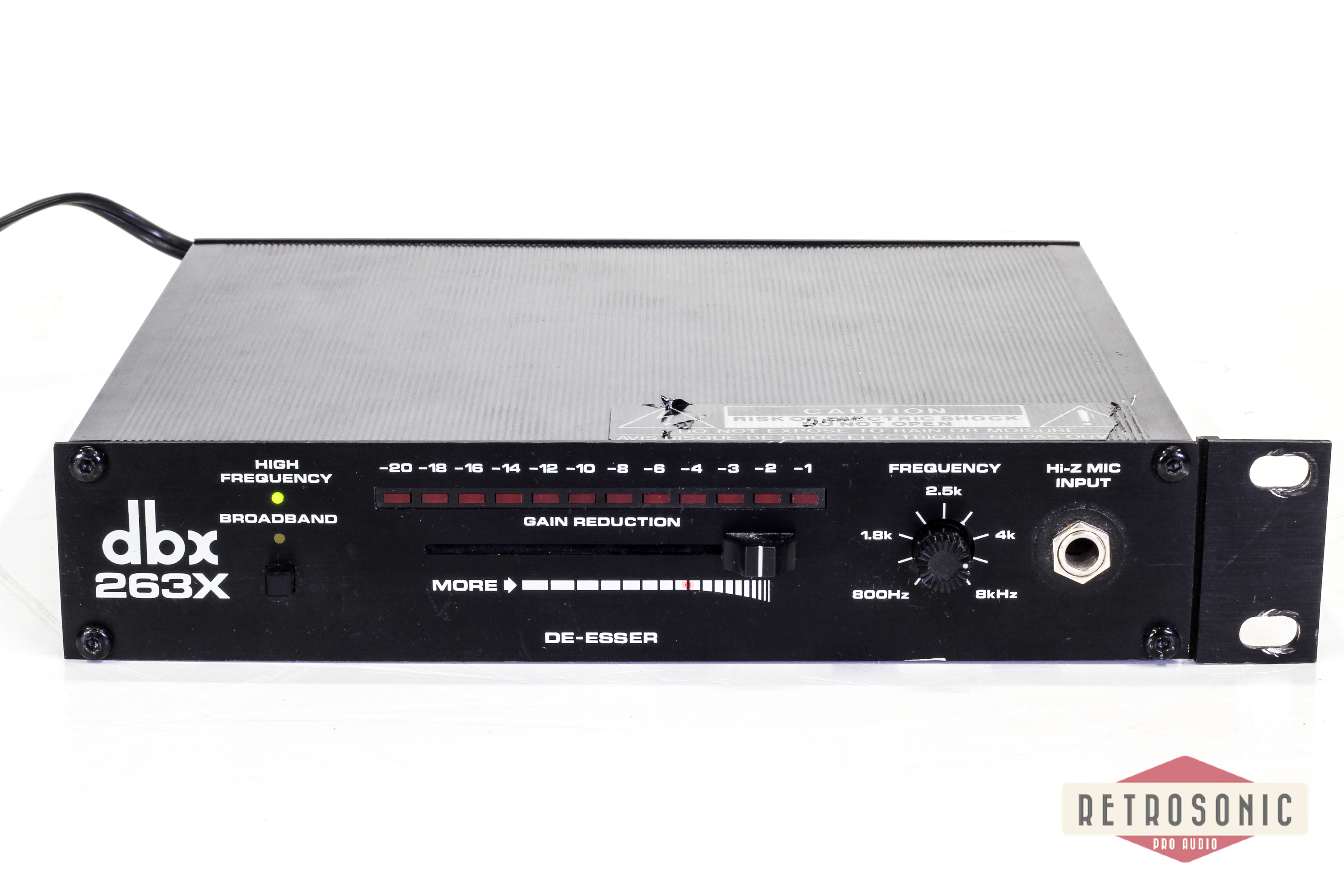 DBX 263X De-Esser. Half rack