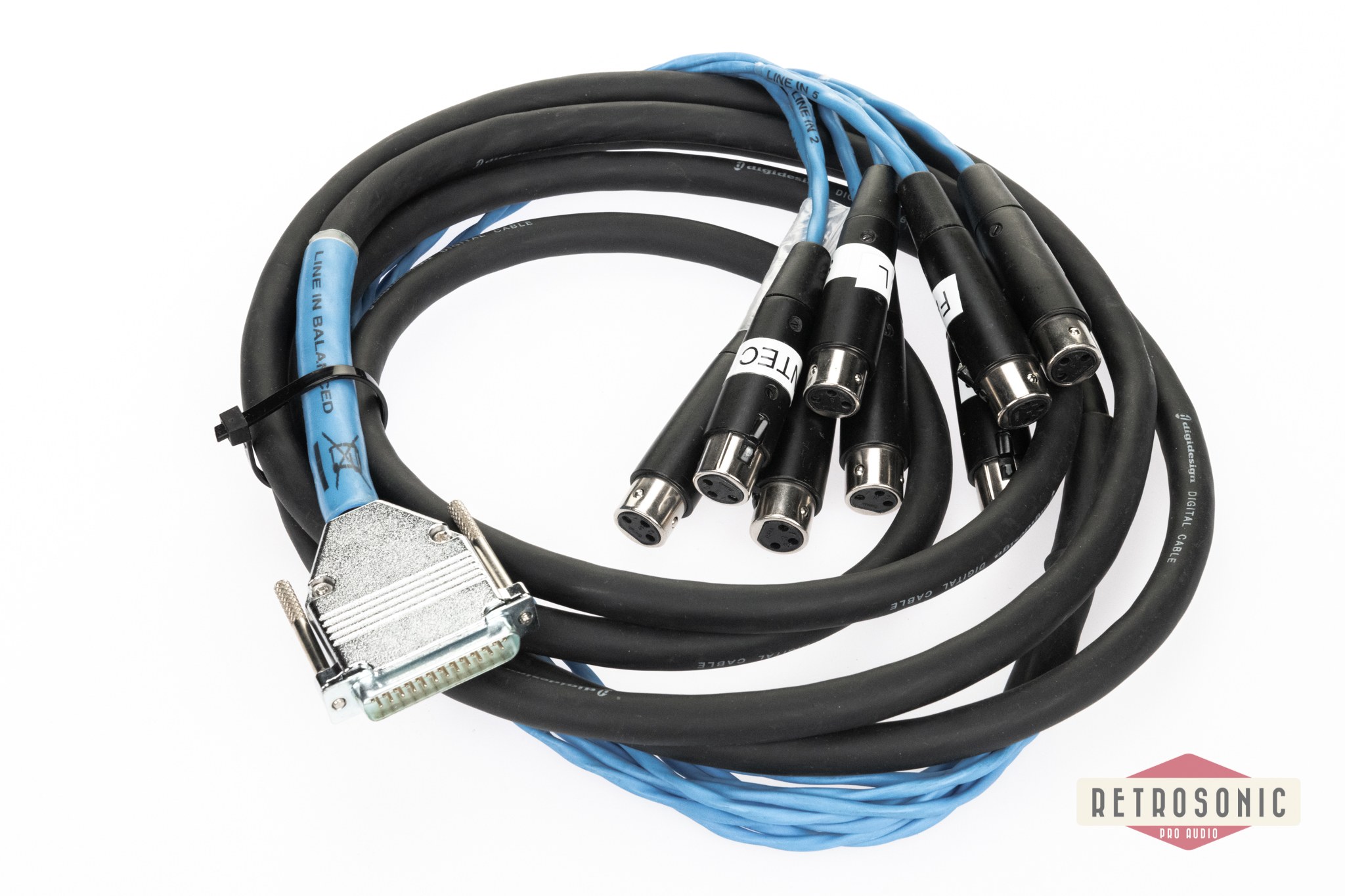 Digidesign Analog 3m 8-pair cable DB25- 8xXLR-F