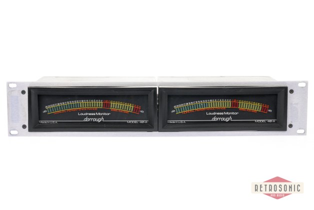 Dorrough Model 40-A - Stereo Audio Level Meter racked