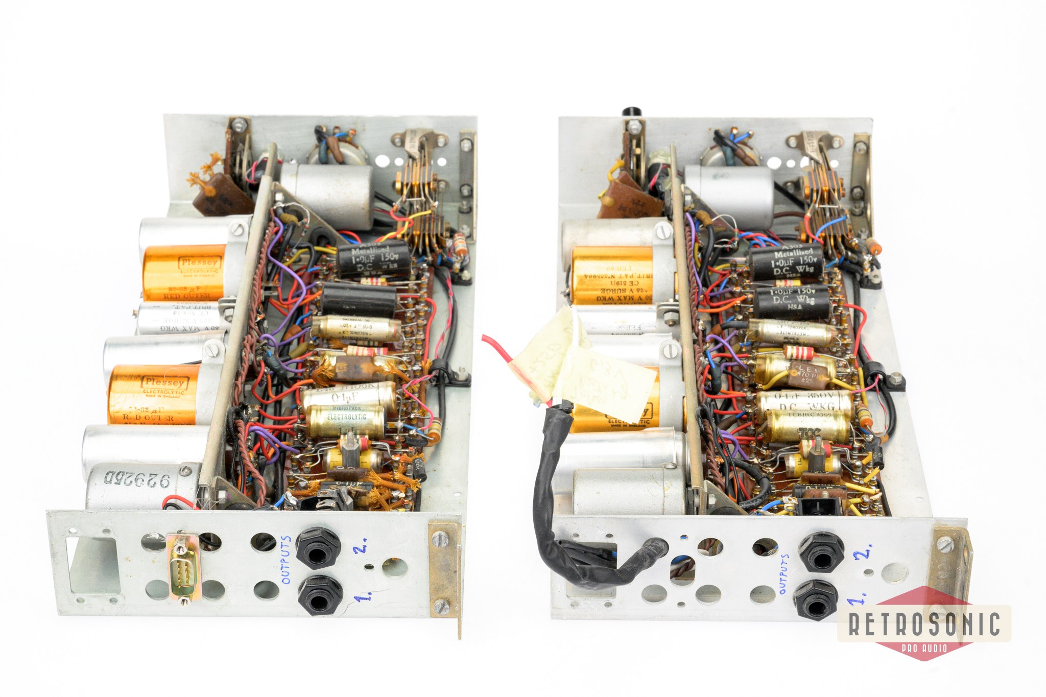 EMI RE301 / TR52 Tube Mic-/Line Preamp pair early 60´s