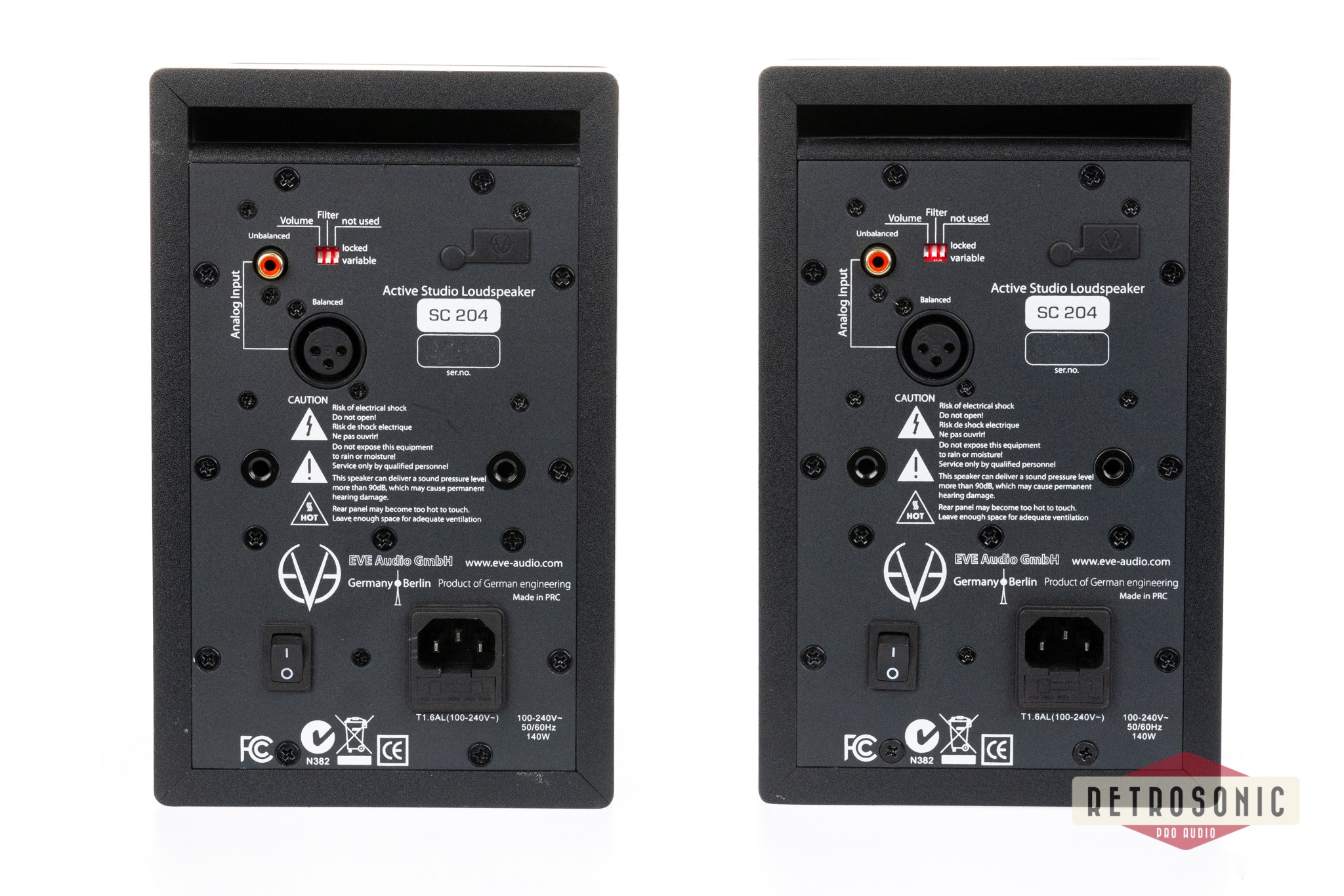 EVE Audio SC204 Active 2-Way Studio Monitor Pair