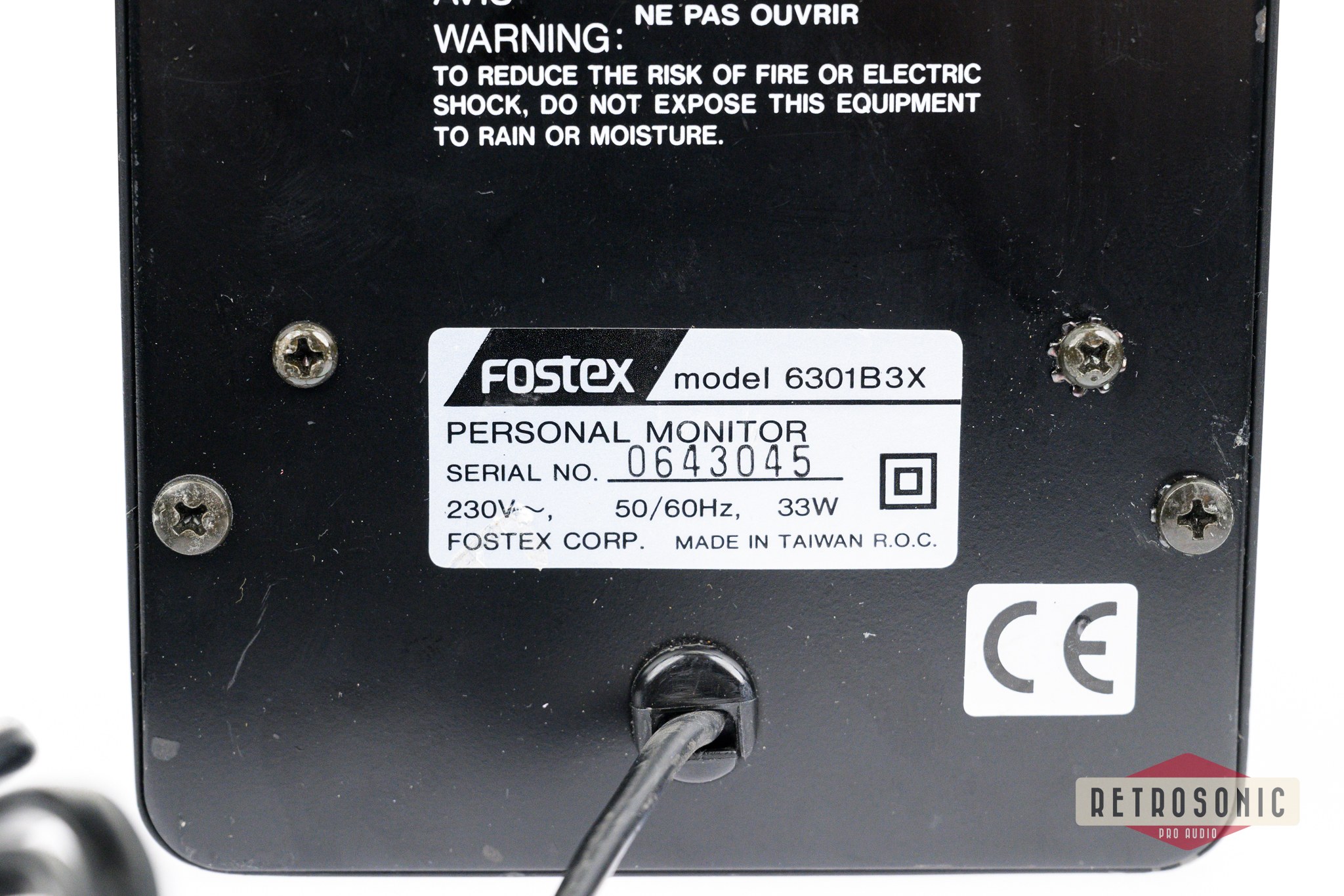 Fostex 6301B3X Active Speaker Pair incl. Roadcase