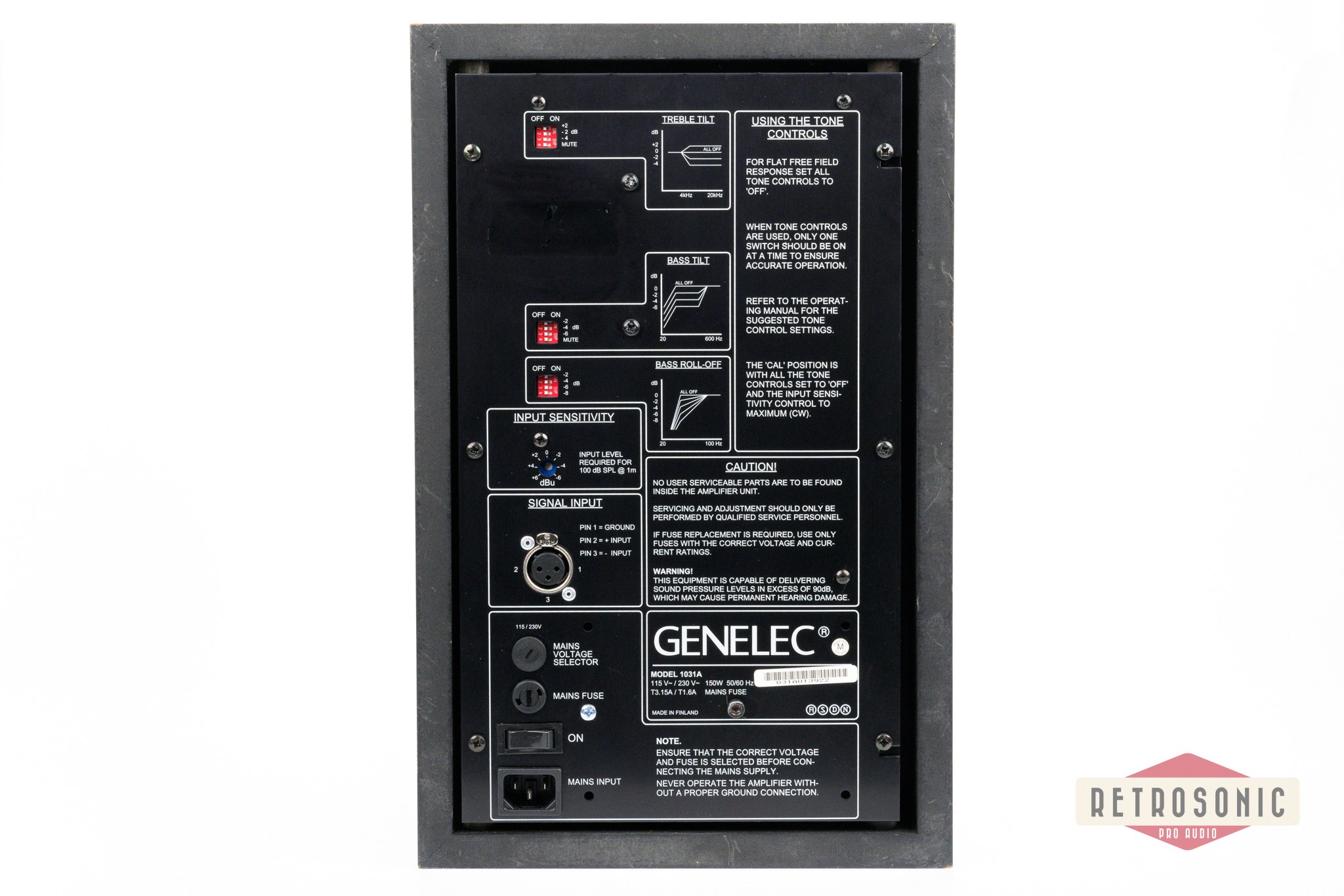 Genelec 1031A Active 2-way Studio Monitor single