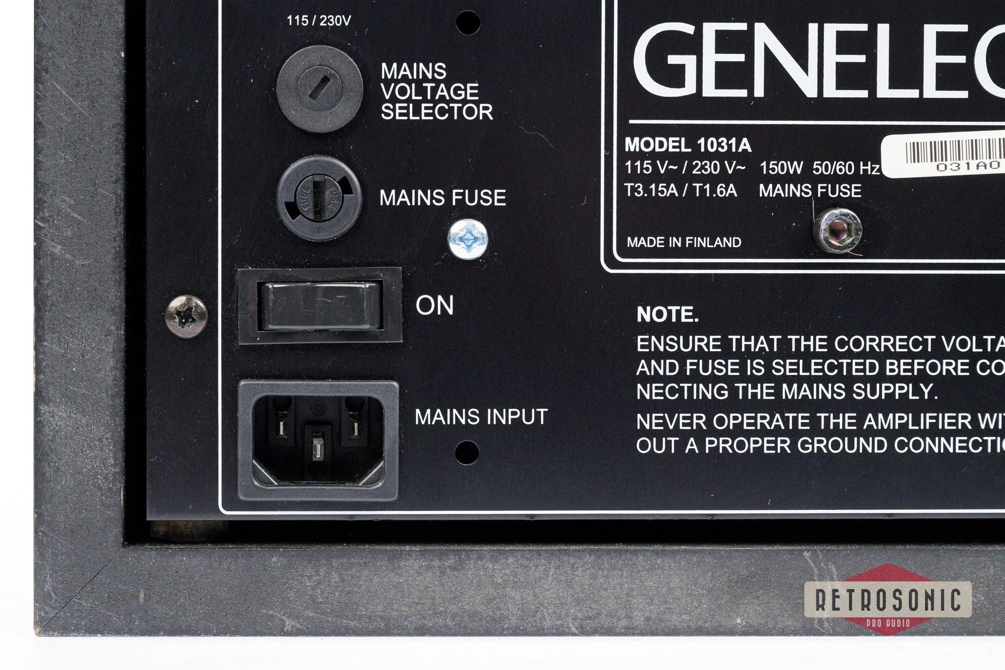Genelec 1031A Active 2-way Studio Monitor single