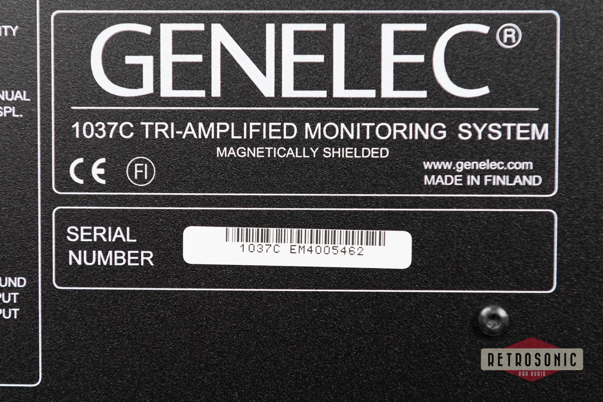 Genelec 1037C 3-Way Active Studio Monitor pair #2