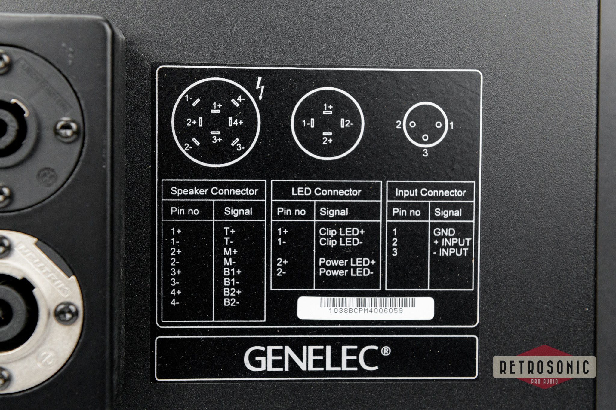 Genelec 1038BC Tri-amplified Active Monitoring System single unit  #1