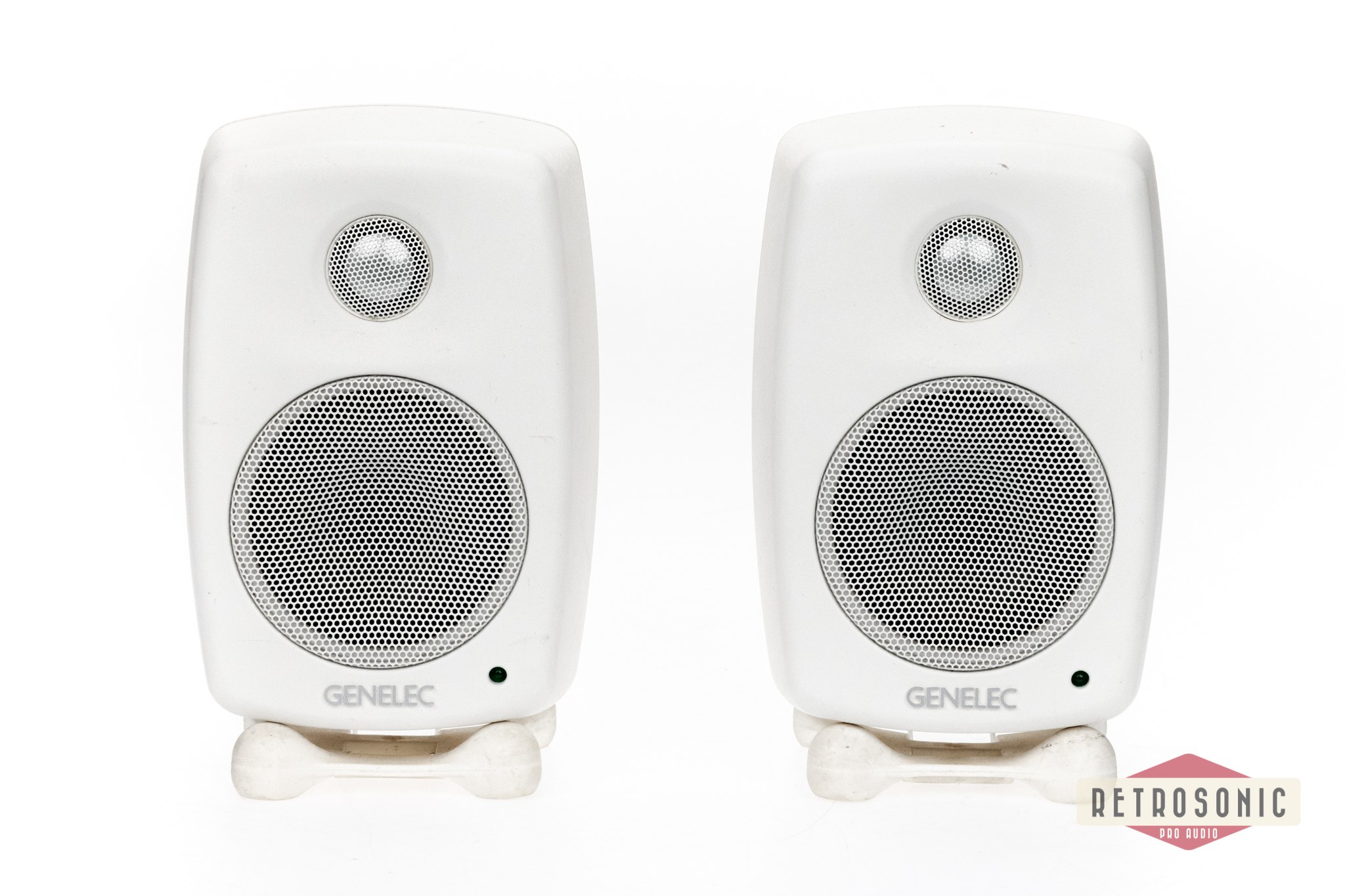 Genelec 6010A Active Monitor pair white