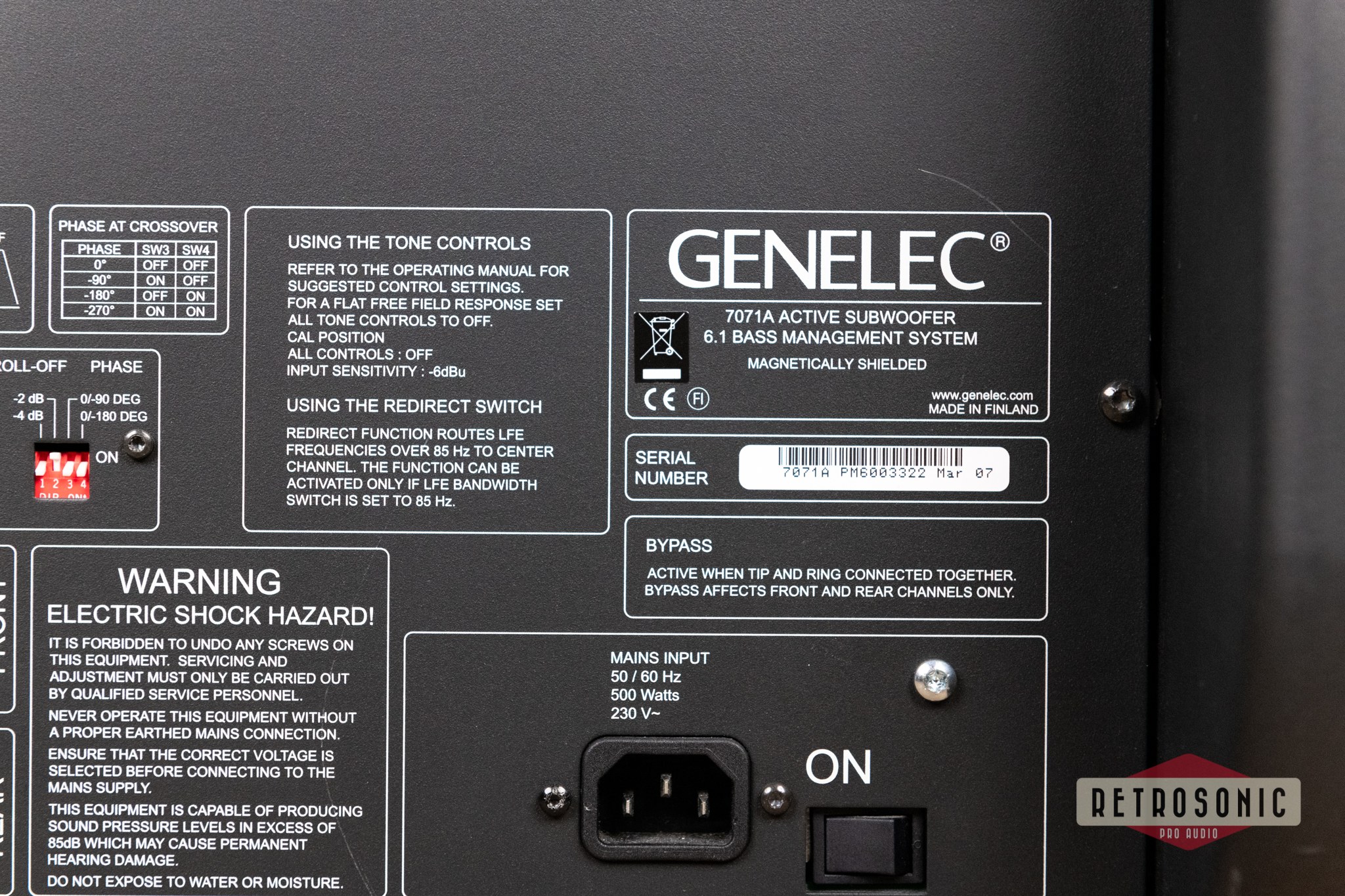 Genelec 7071A Studio Subwoofer