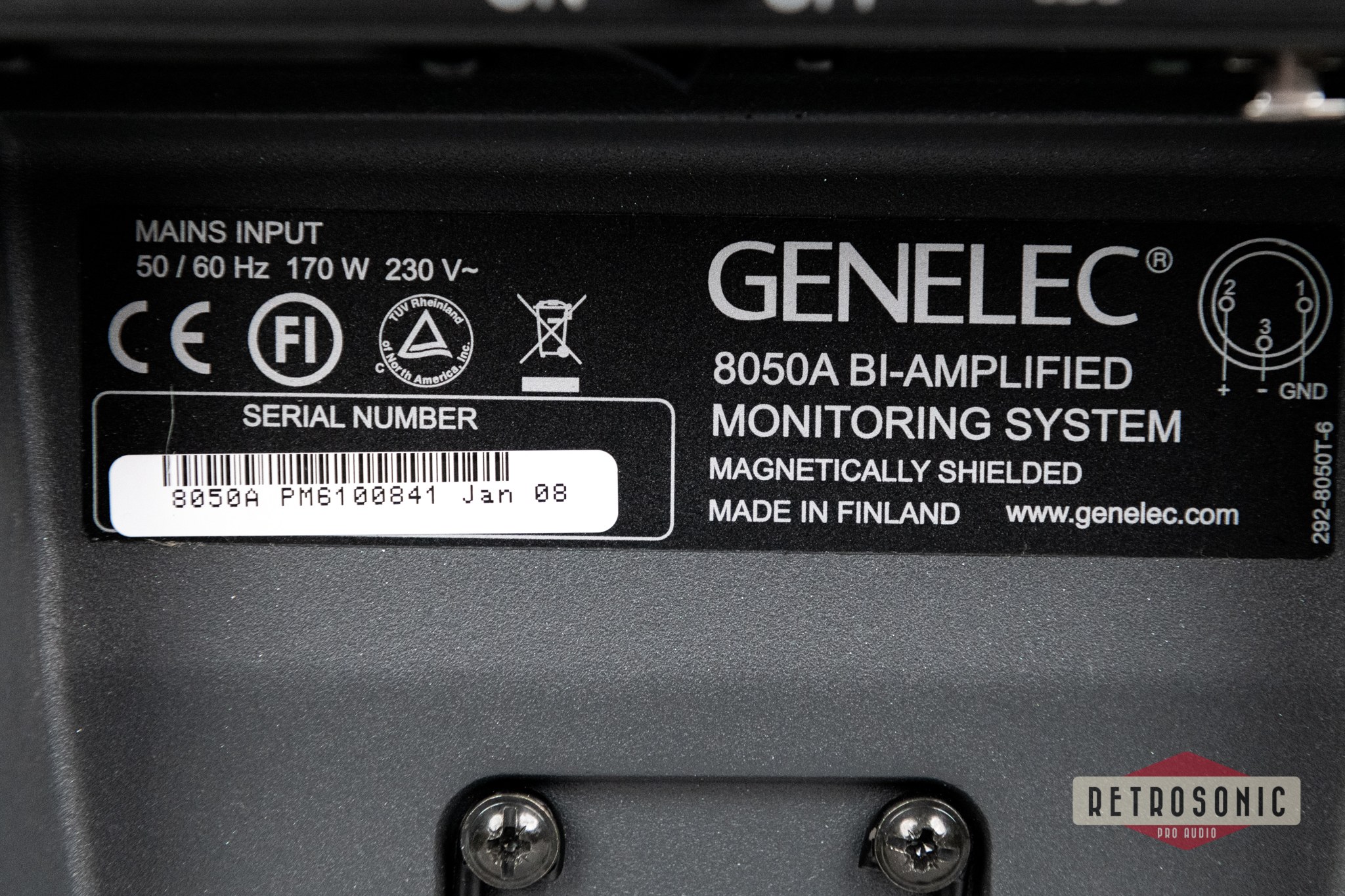 Genelec 8050A Active Studio Monitor Single unit