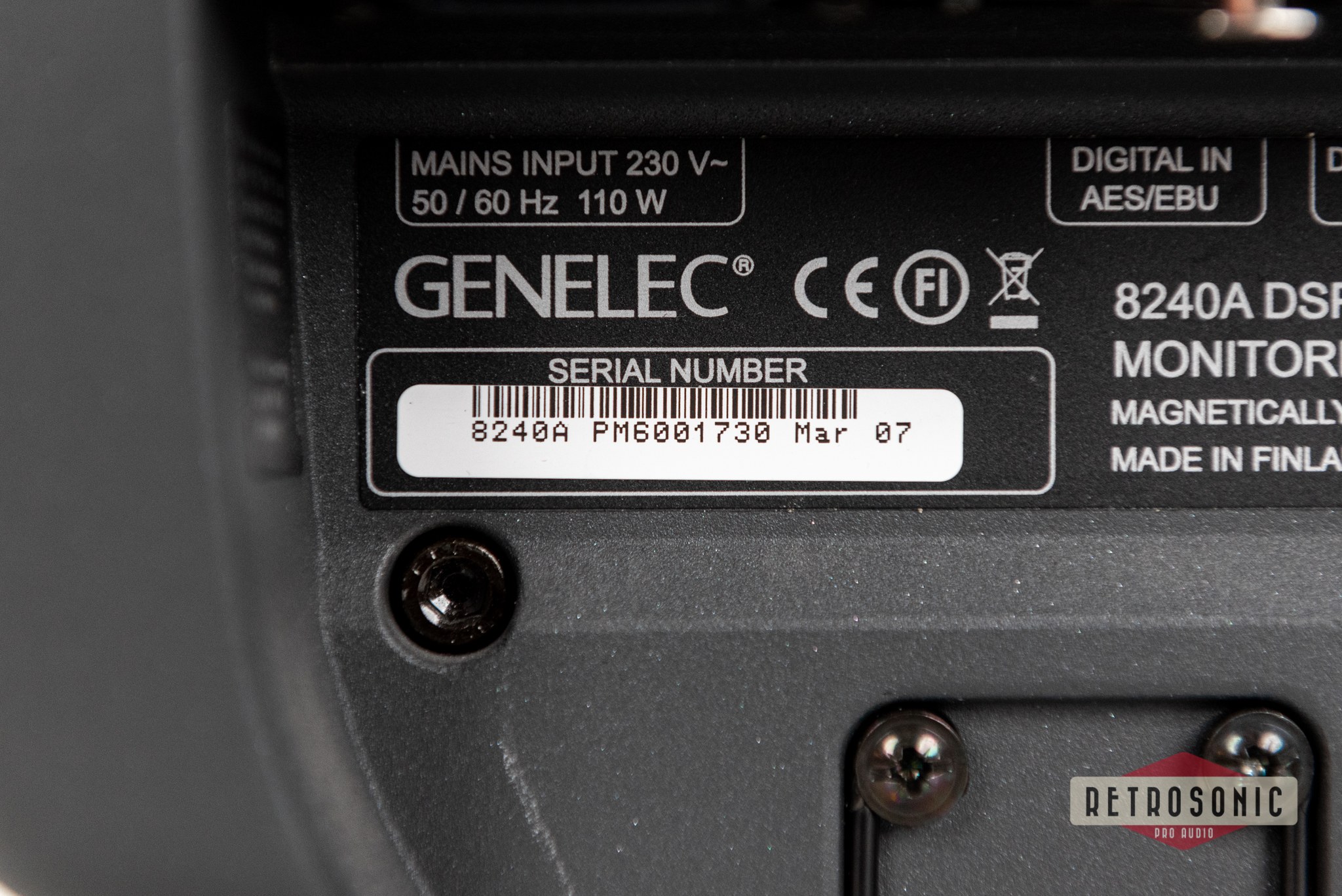 Genelec 8240 Active Studio Monitor pair