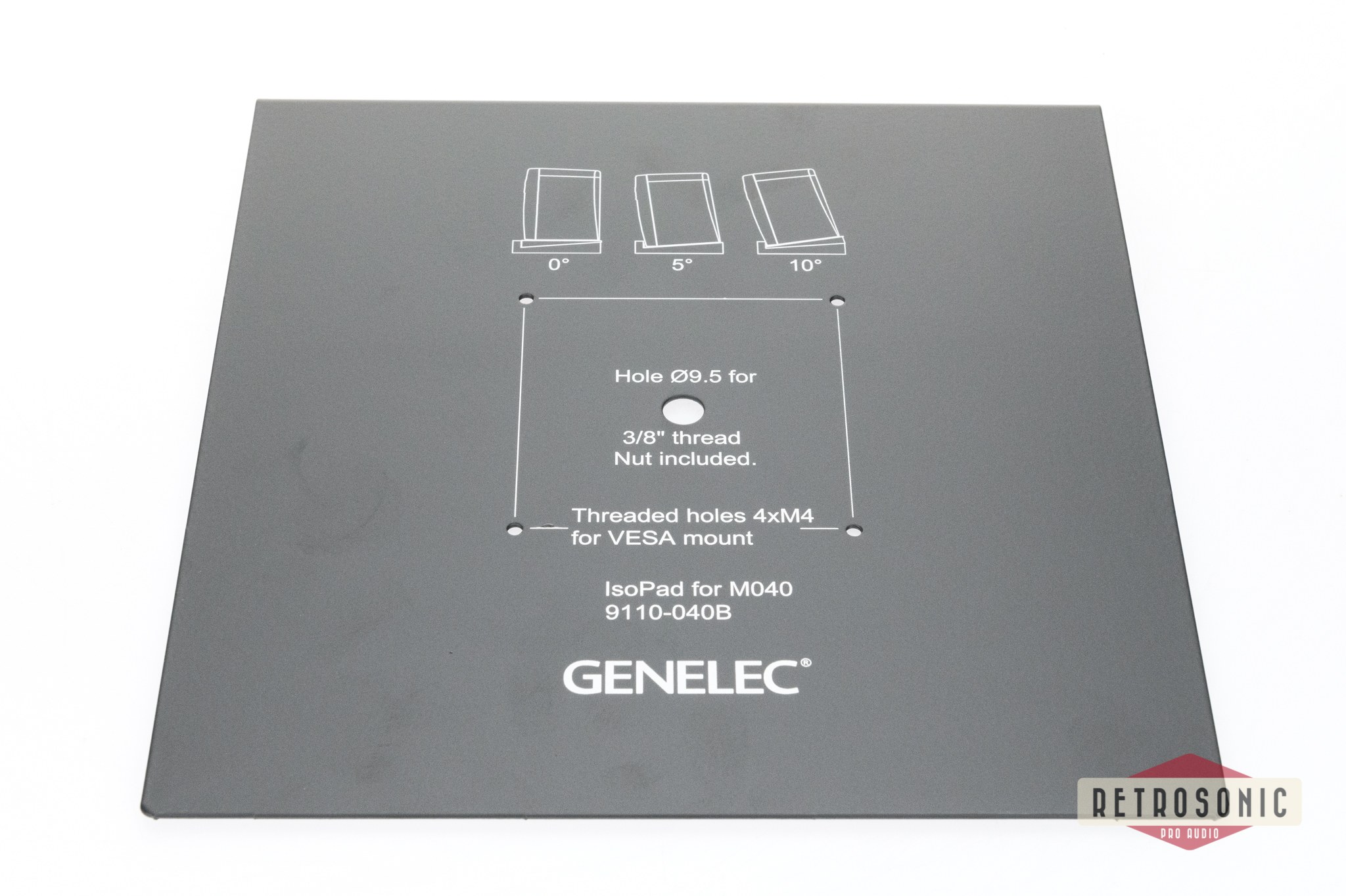 Genelec IsoPad for M040 with 0-5-10 degrees tilting