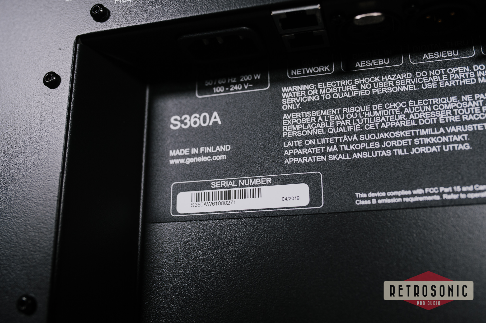 Genelec S360 SAM Studio Monitor Pair White