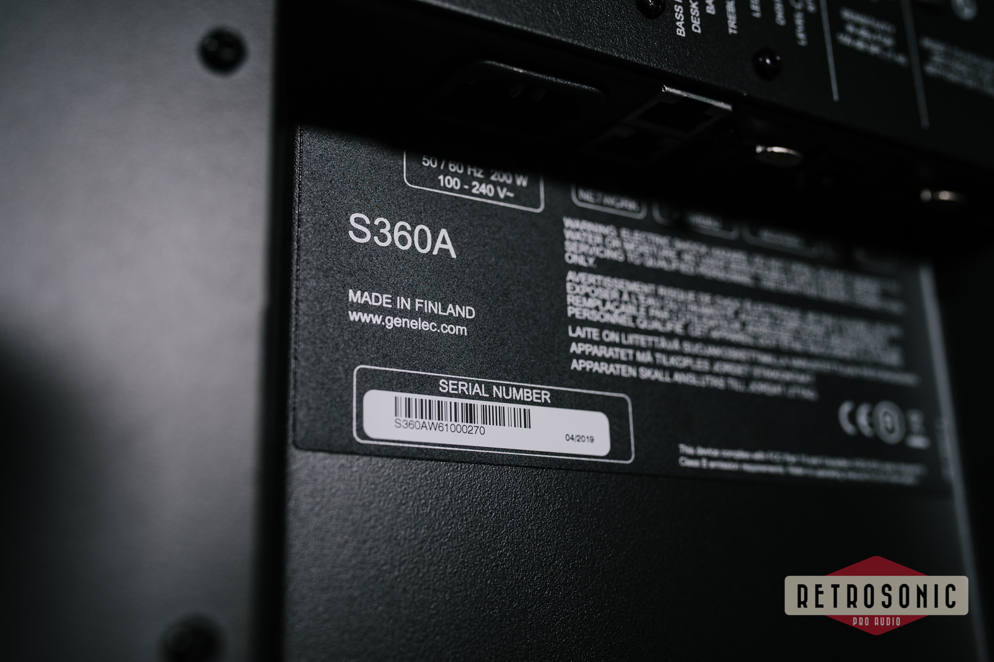 Genelec S360 SAM Studio Monitor Pair White