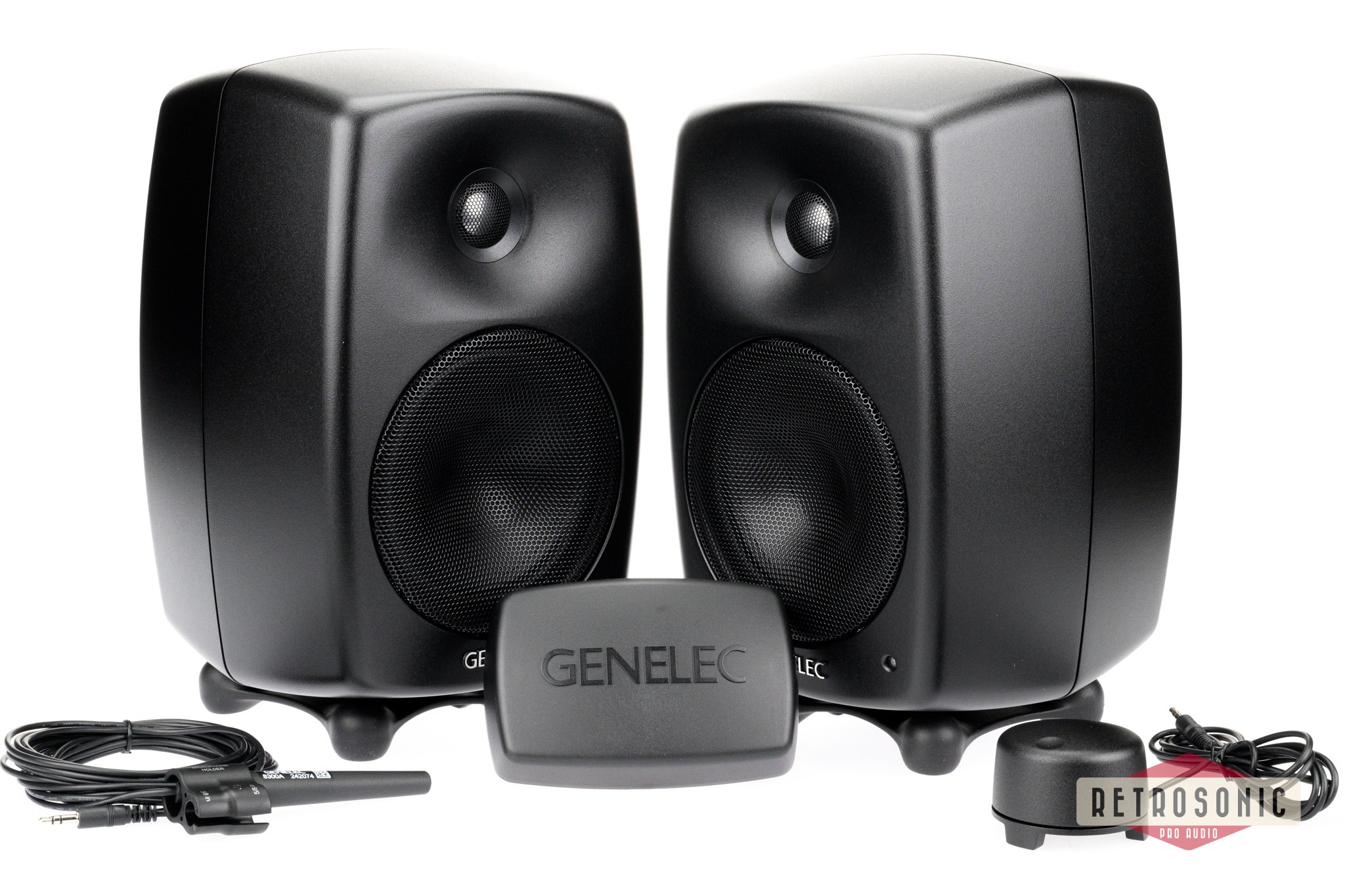 Genelec Stereo 8330AM bundle pack consisting of two 8330AM, GLM User kit and 9310BM volume control