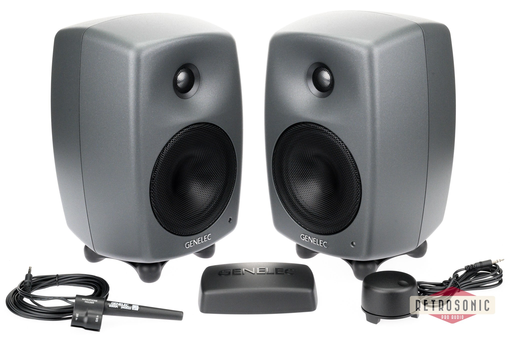 Genelec Stereo 8330AP bundle pack consisting of two 8330AP, GLM User kit and 9310BM volume control