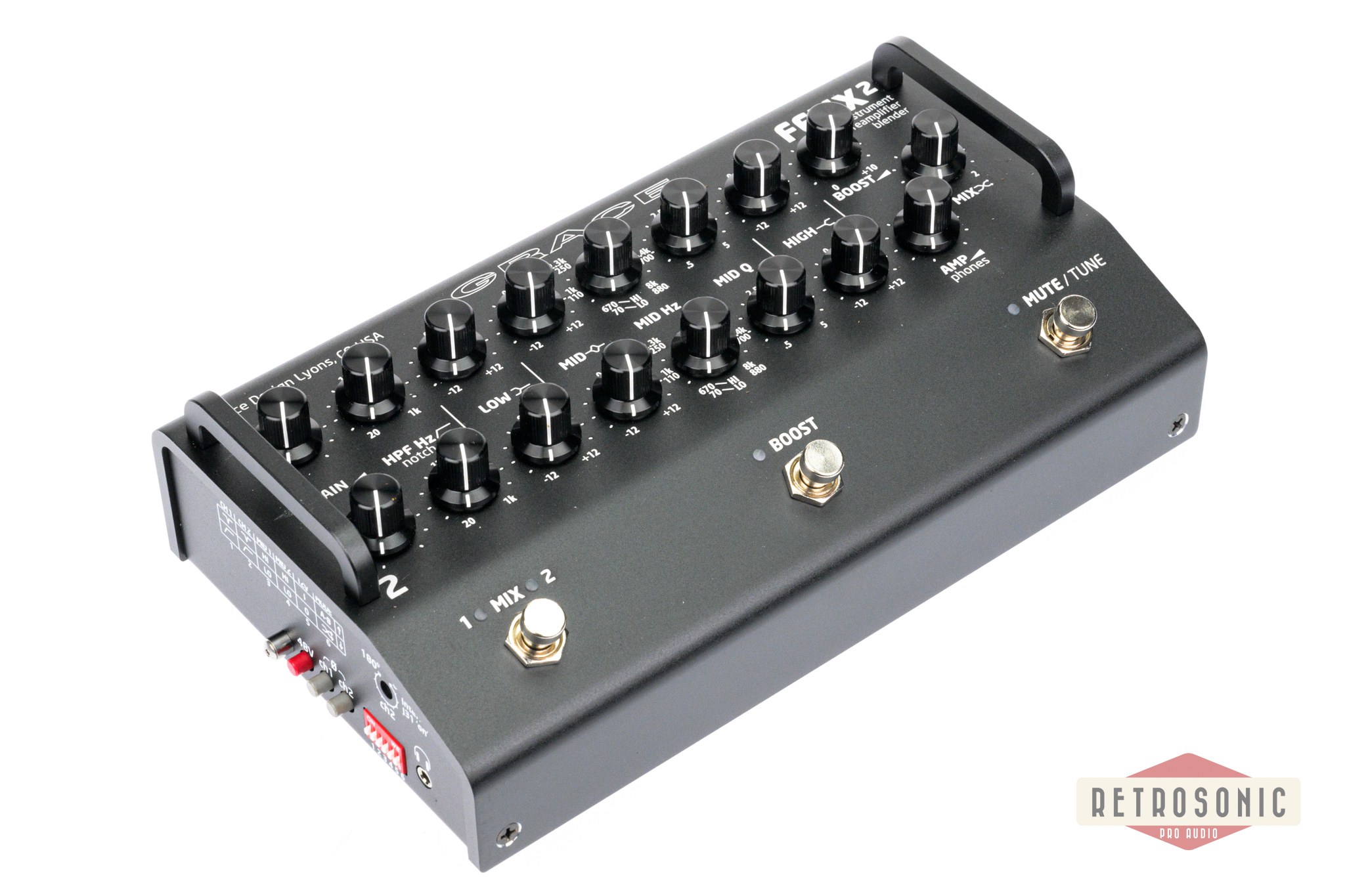 Grace Design FELiX2-BK 2-Channel Instrument & Mic Preamp / DI / EQ Black Finish
