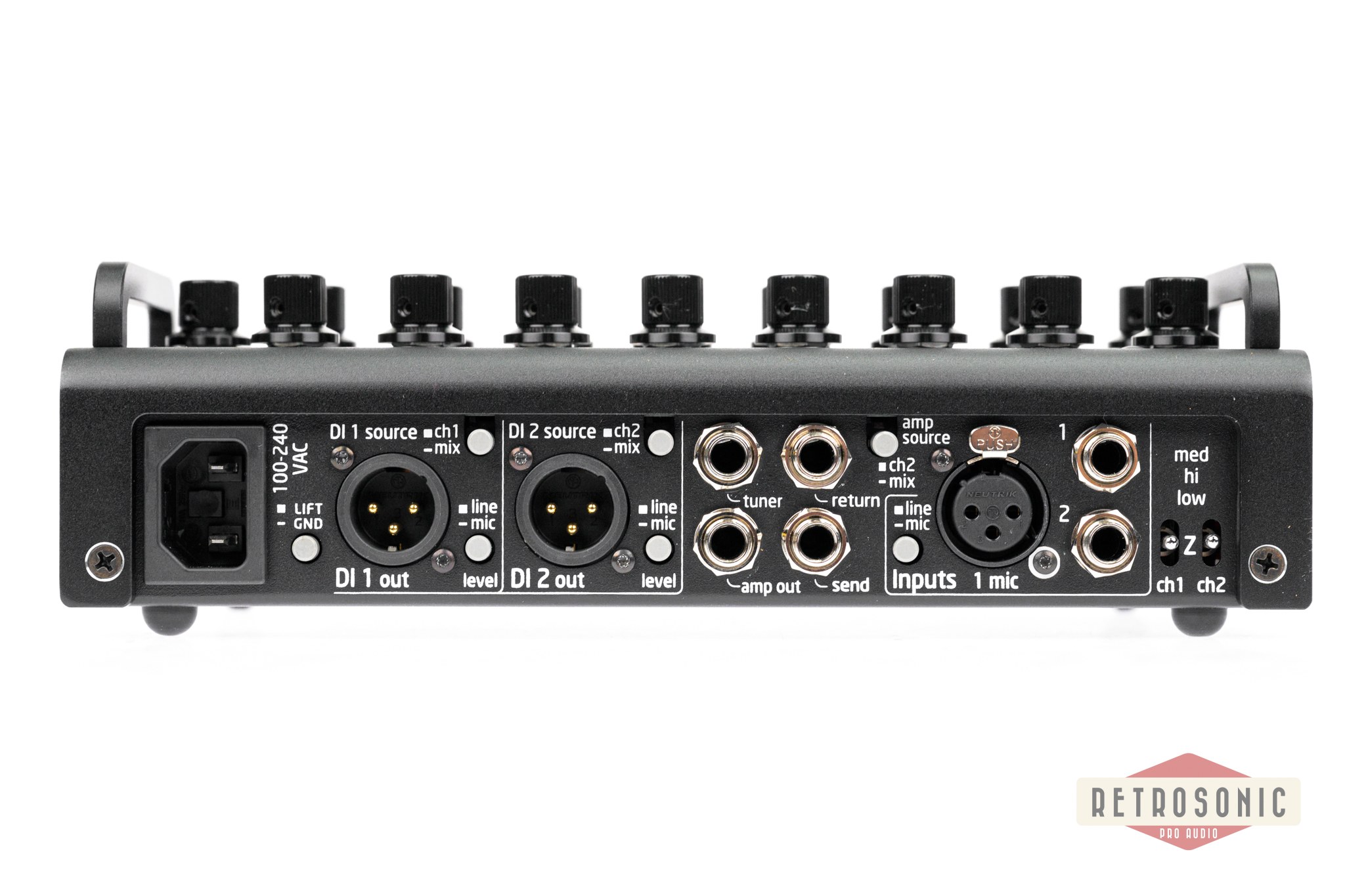 Grace Design FELiX2-BK 2-Channel Instrument & Mic Preamp / DI / EQ Black Finish