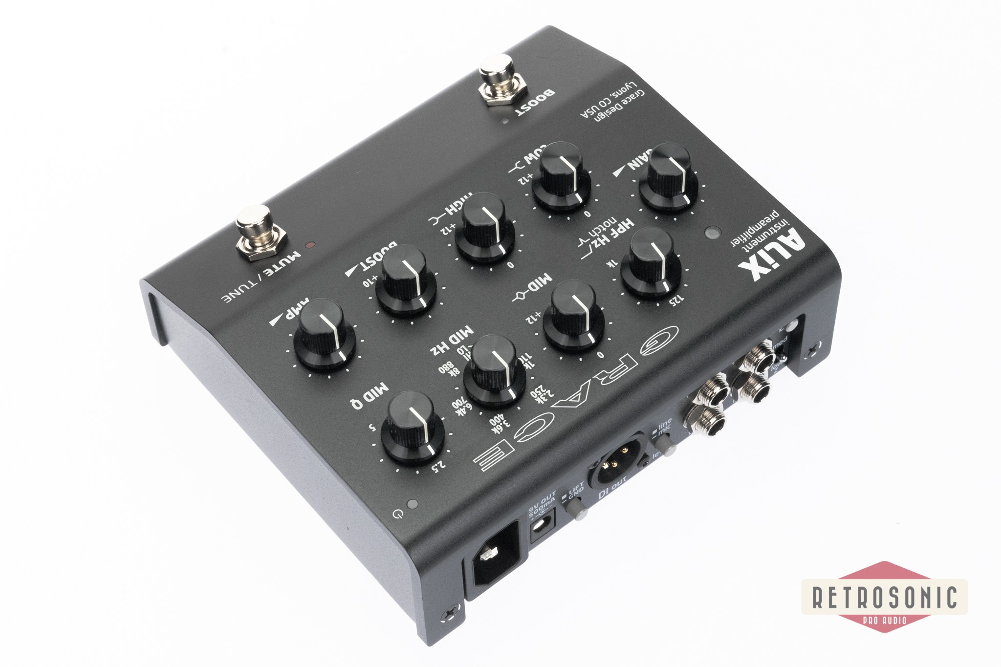 Grace Design M301 ALiX Studio Quality Instrument Preamplifier / DI / EQ Black