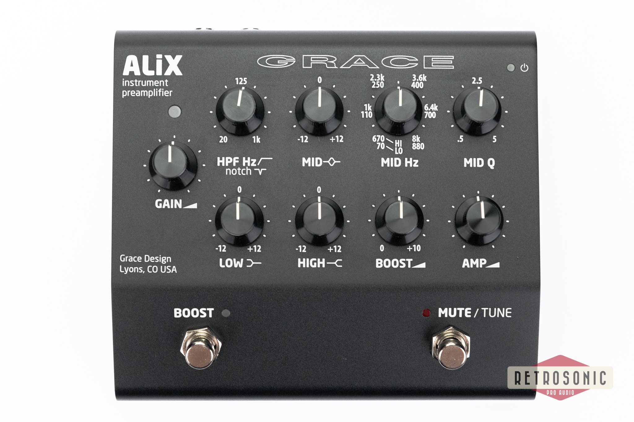 Grace Design M301 ALiX Studio Quality Instrument Preamplifier / DI / EQ Black