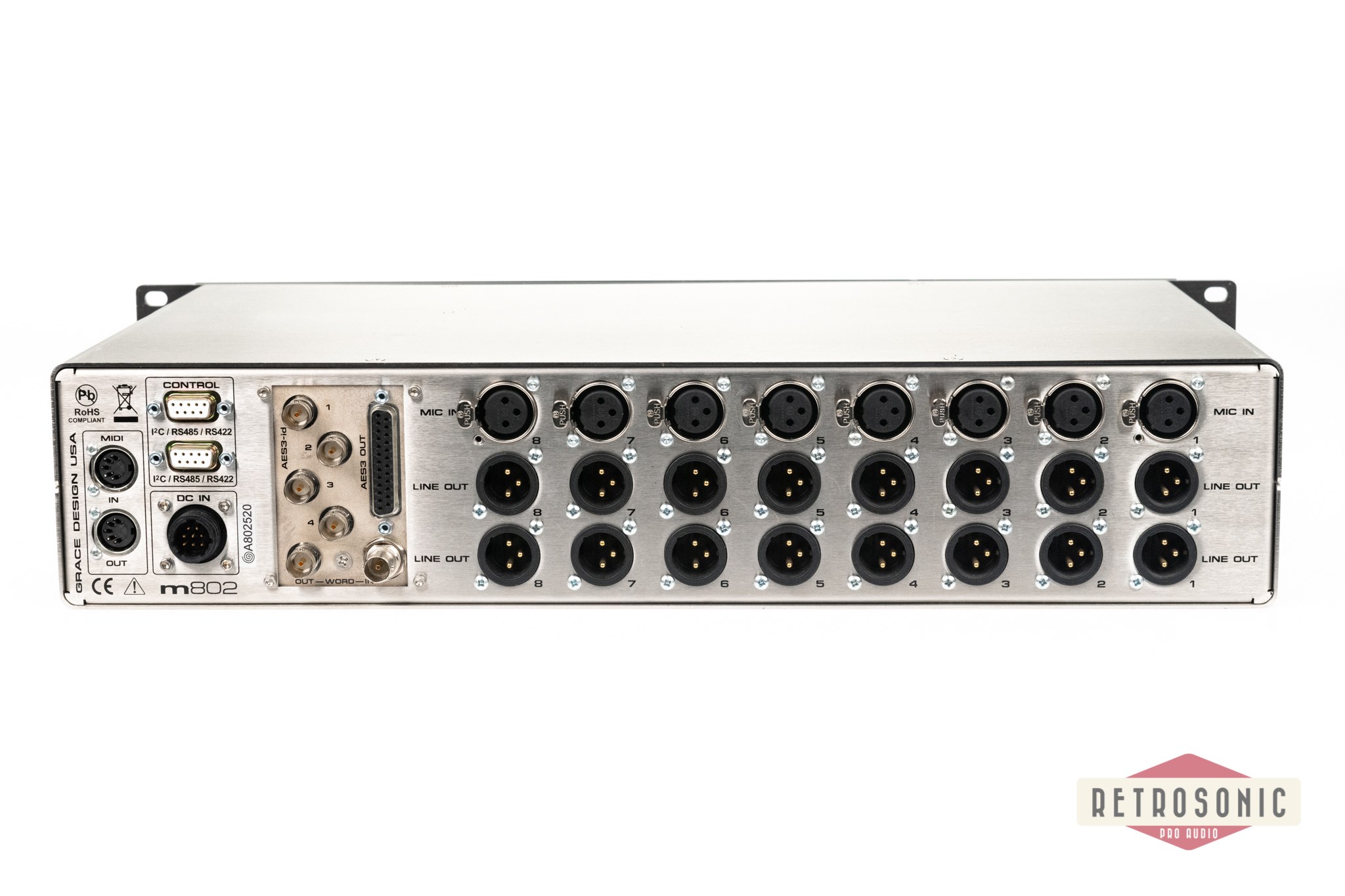 Grace Design m802 8-ch Mic Pre 8-ch AES Out Option #1