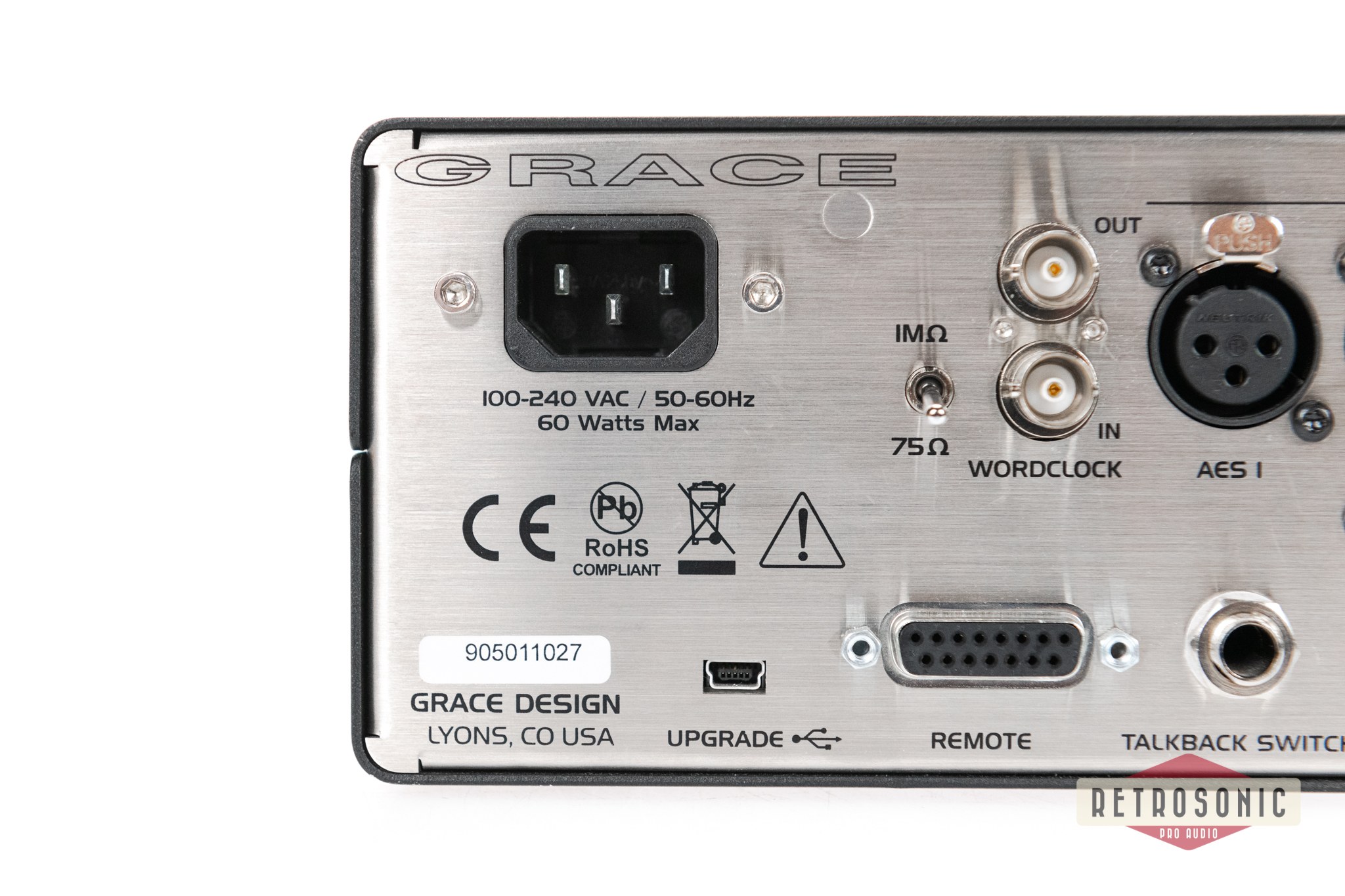 Grace Design m905 Monitor Controller Silver, Remote incl. ADC and DAC