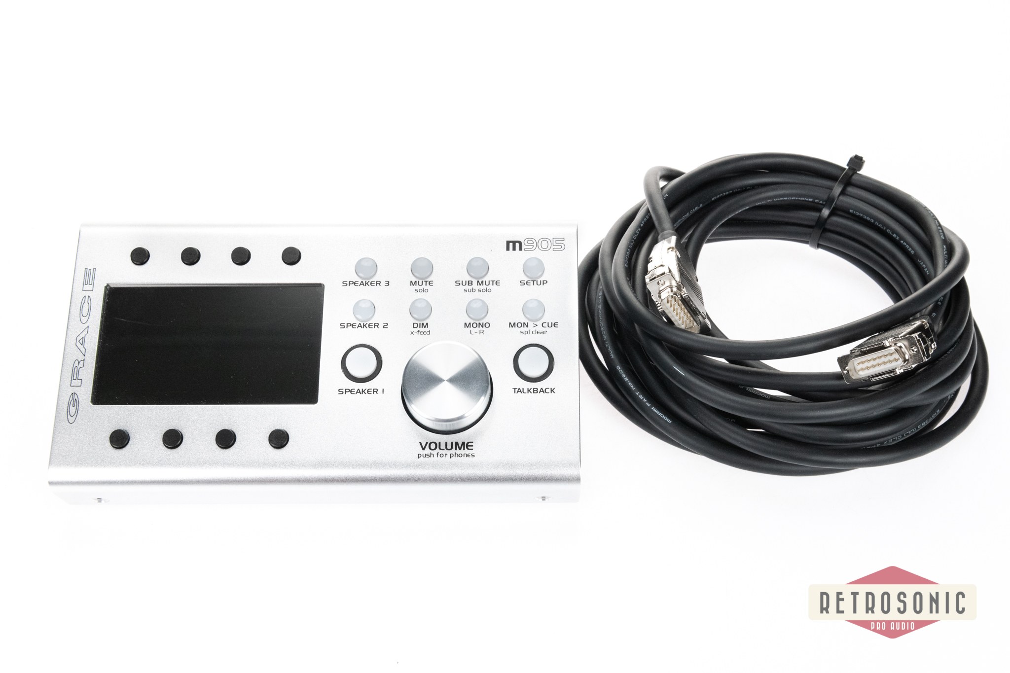 Grace Design m905 Monitor Controller Silver, Remote incl. ADC and DAC