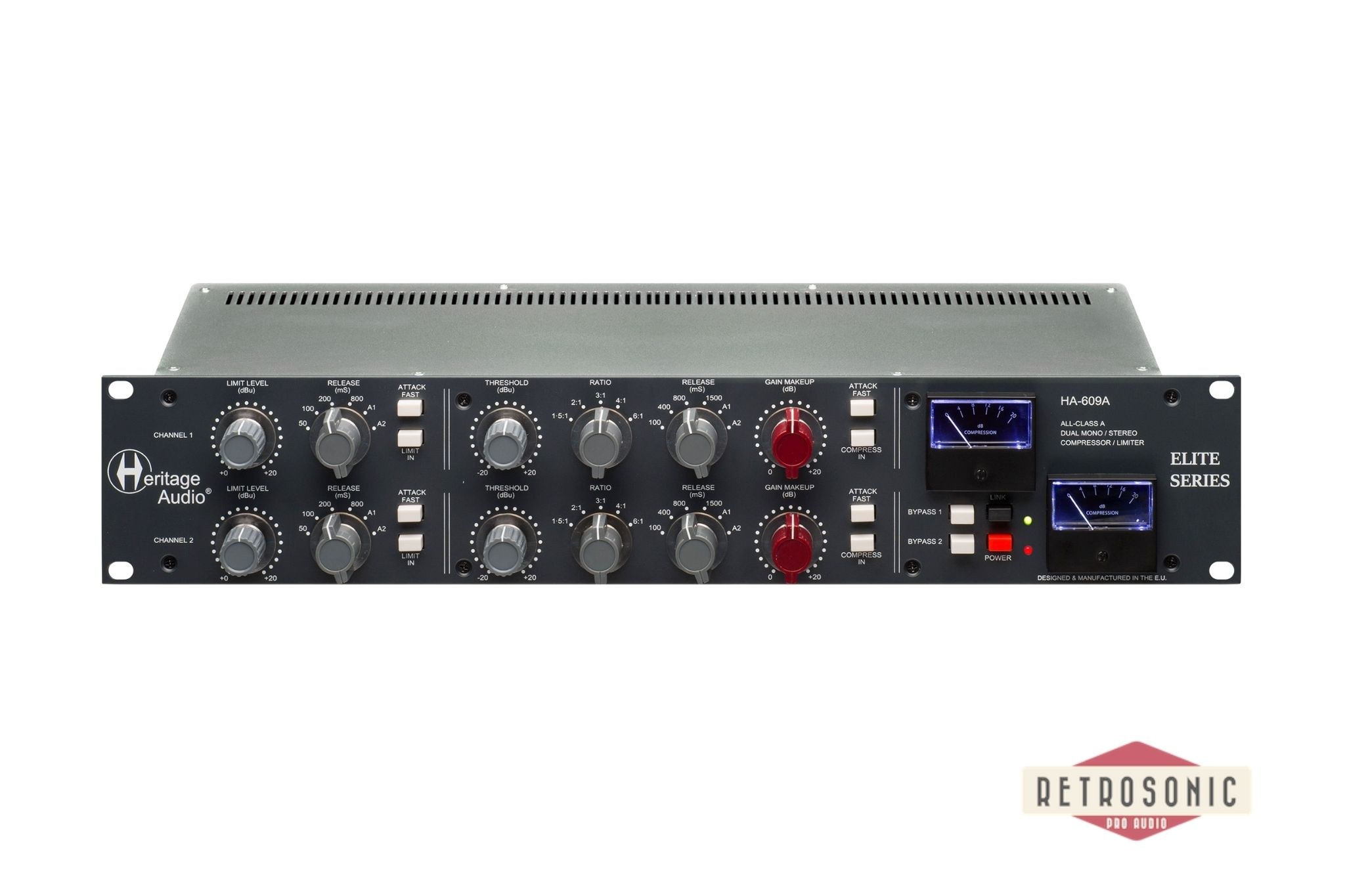 Heritage Audio  609A  Elite Stereo/Dual Mono Compressor Limiter